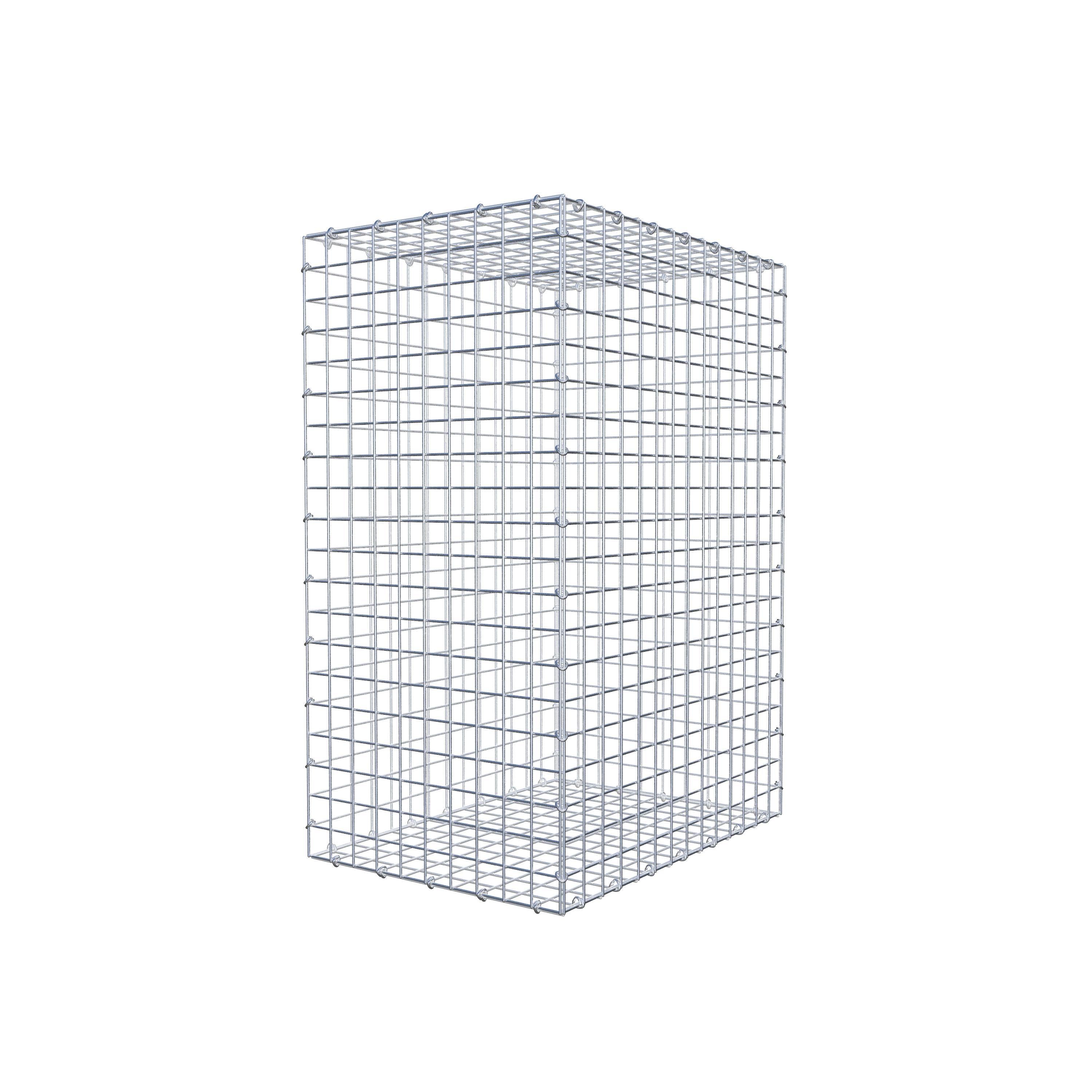 Gabion 100 cm x 70 cm x 50 cm (L x H x P), maille 5 cm x 5 cm, anneau en C