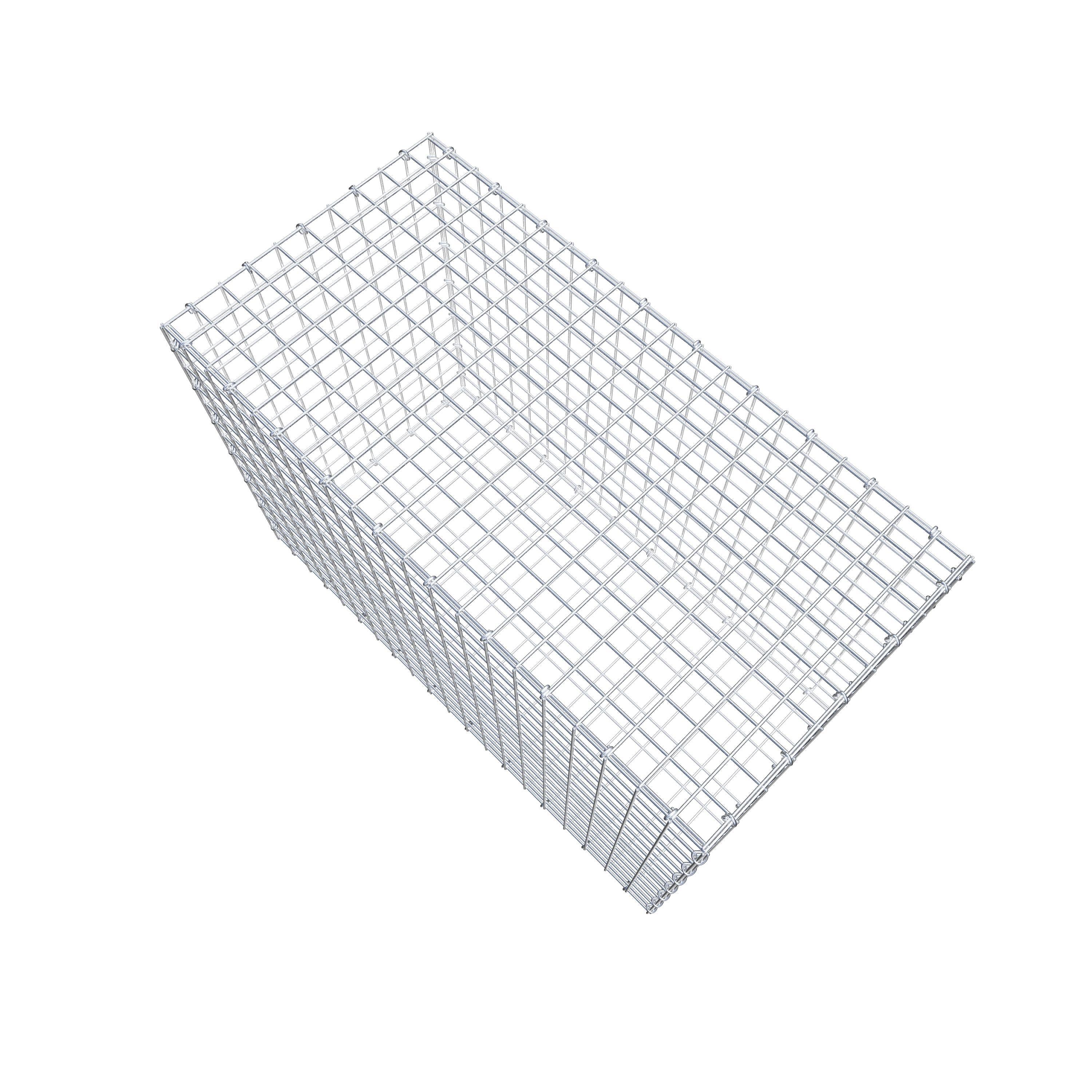 Gabion 100 cm x 70 cm x 50 cm (L x H x P), maille 5 cm x 5 cm, anneau en C