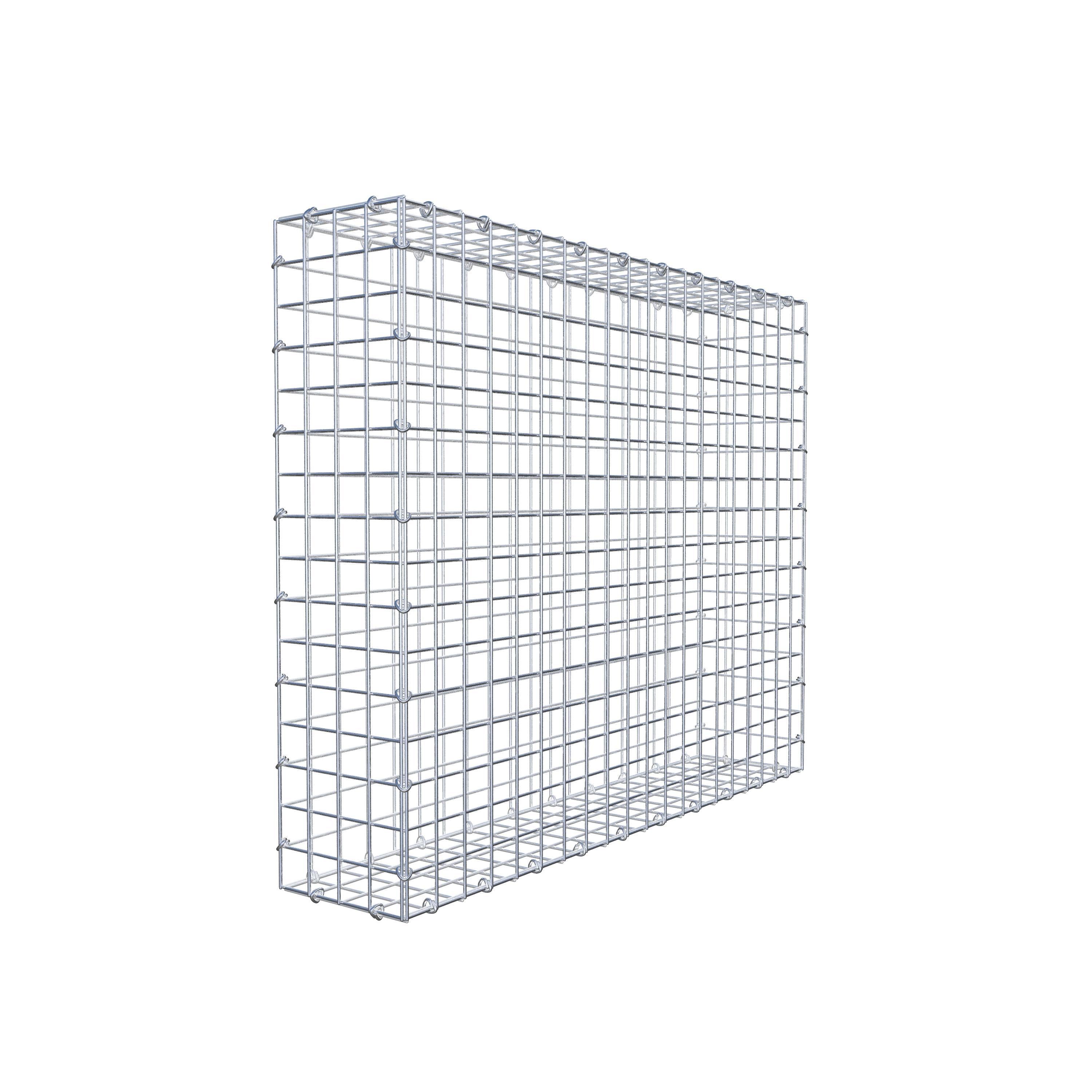 Gabion 100 cm x 80 cm x 20 cm (L x H x P), maille 5 cm x 5 cm, anneau en C