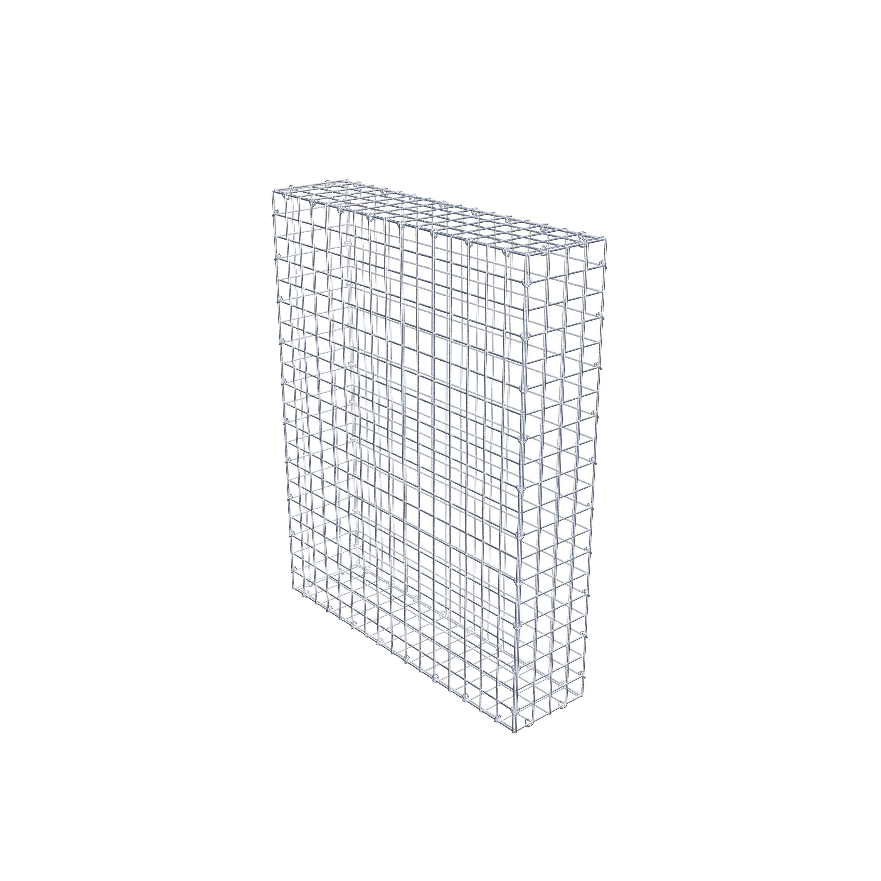 Gabion 100 cm x 80 cm x 20 cm (L x H x P), maille 5 cm x 5 cm, anneau en C