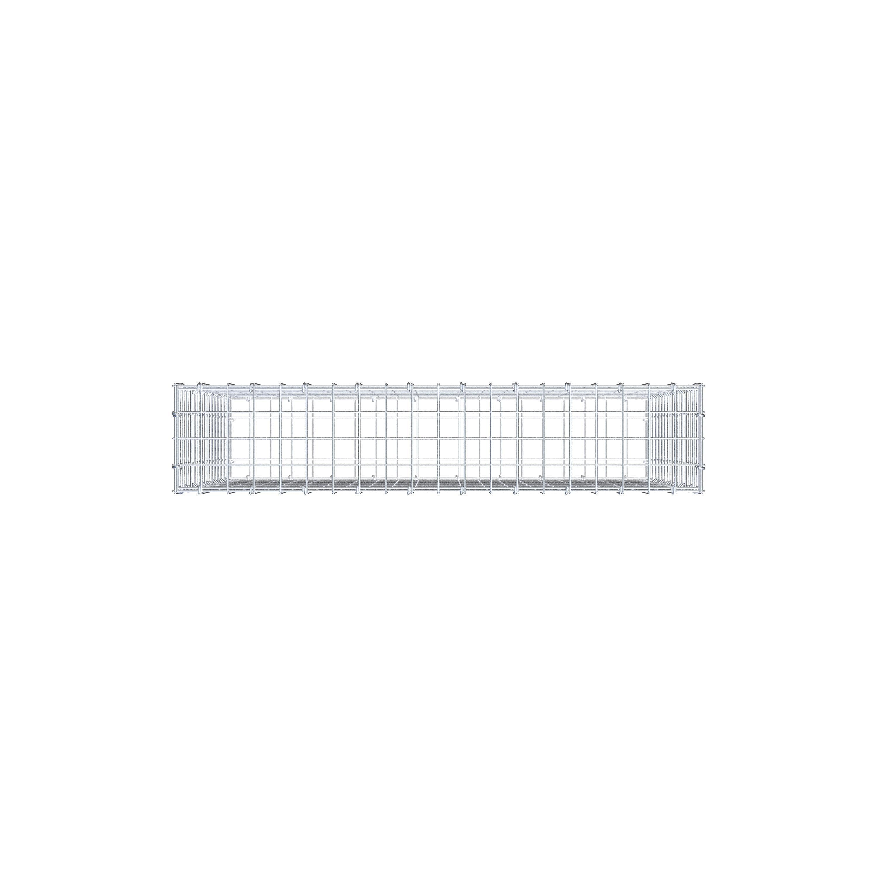 Gabion 100 cm x 80 cm x 20 cm (L x H x P), maille 5 cm x 5 cm, anneau en C