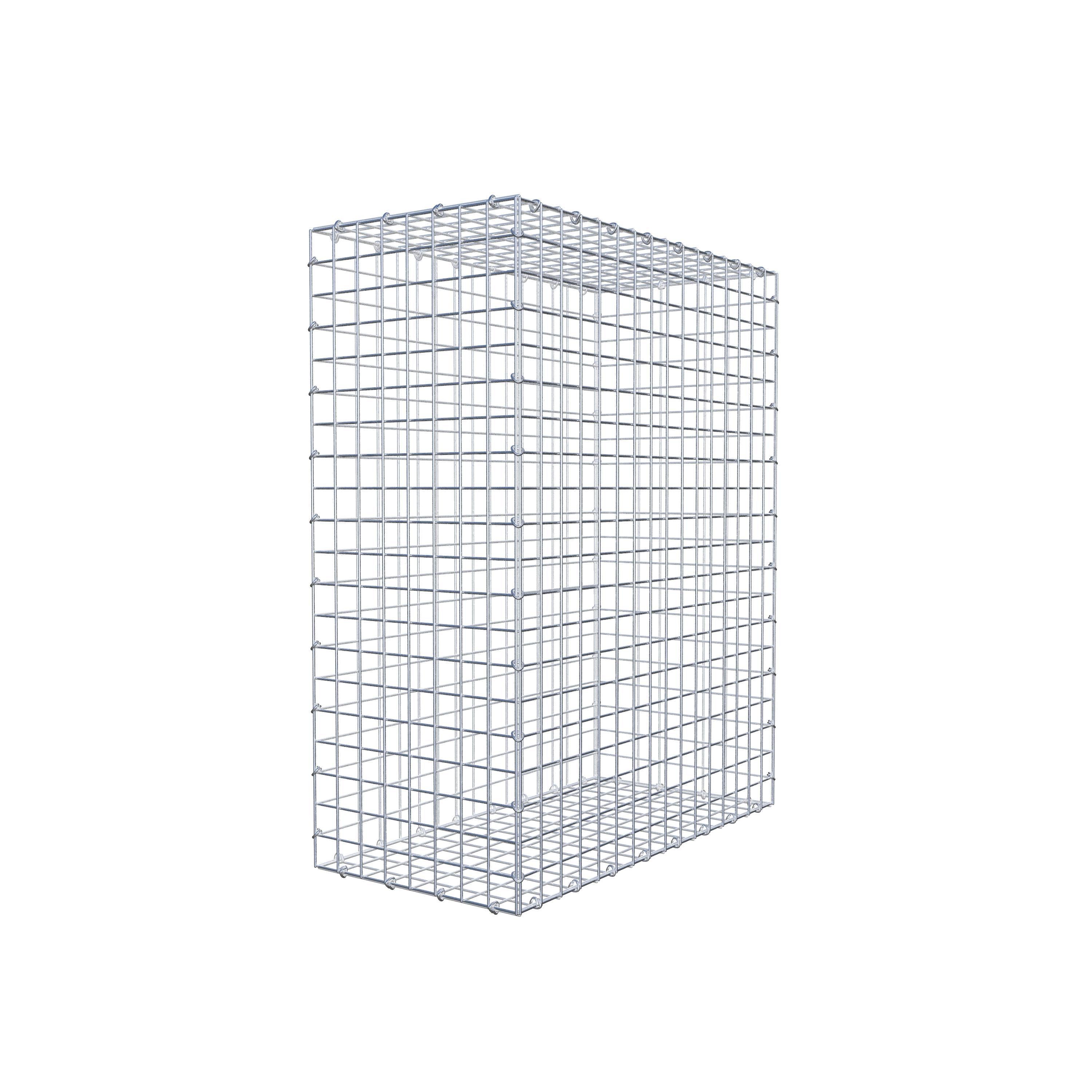 Gabion 100 cm x 80 cm x 40 cm (L x H x P), maille 5 cm x 5 cm, anneau en C