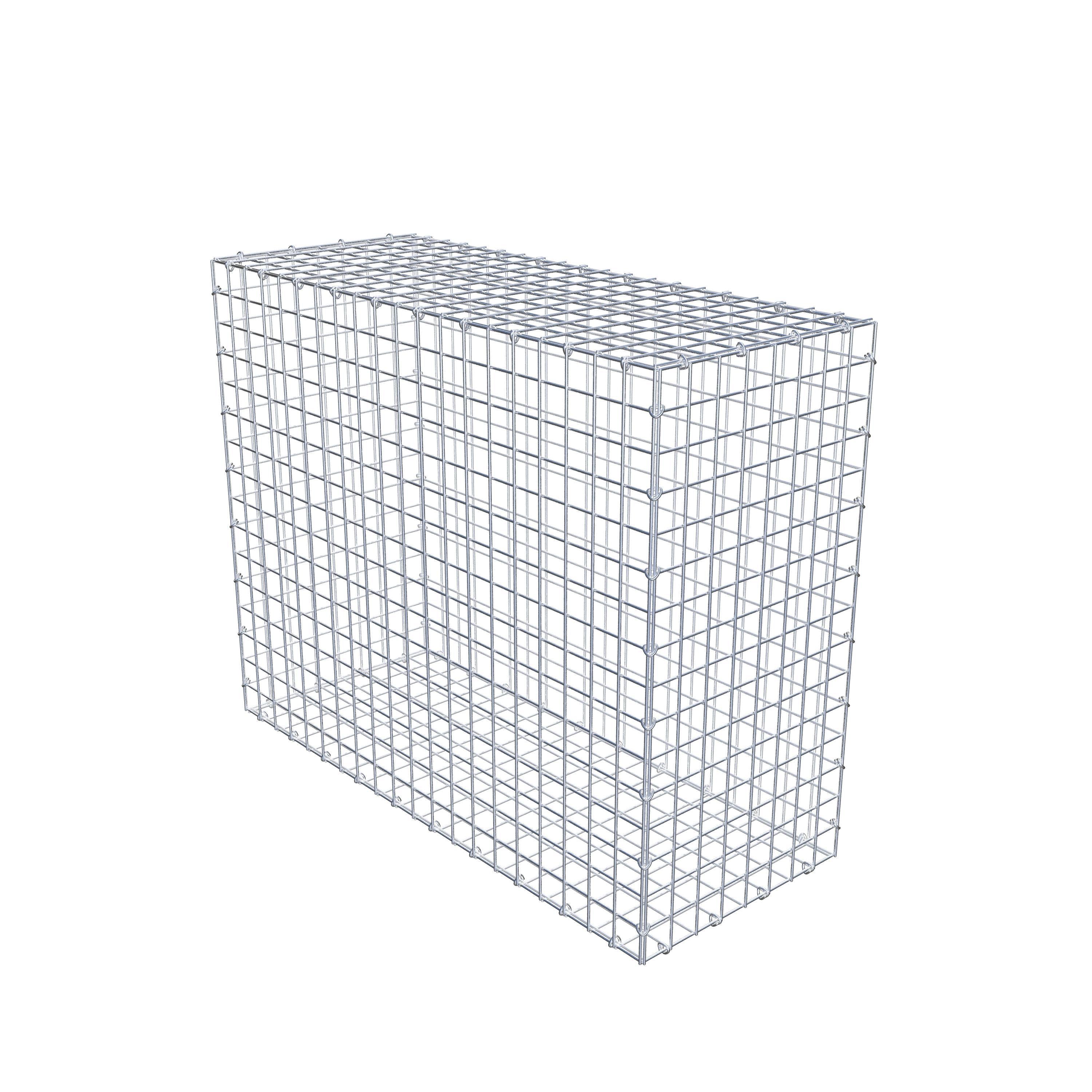 Gabion 100 cm x 80 cm x 40 cm (L x H x P), maille 5 cm x 5 cm, anneau en C