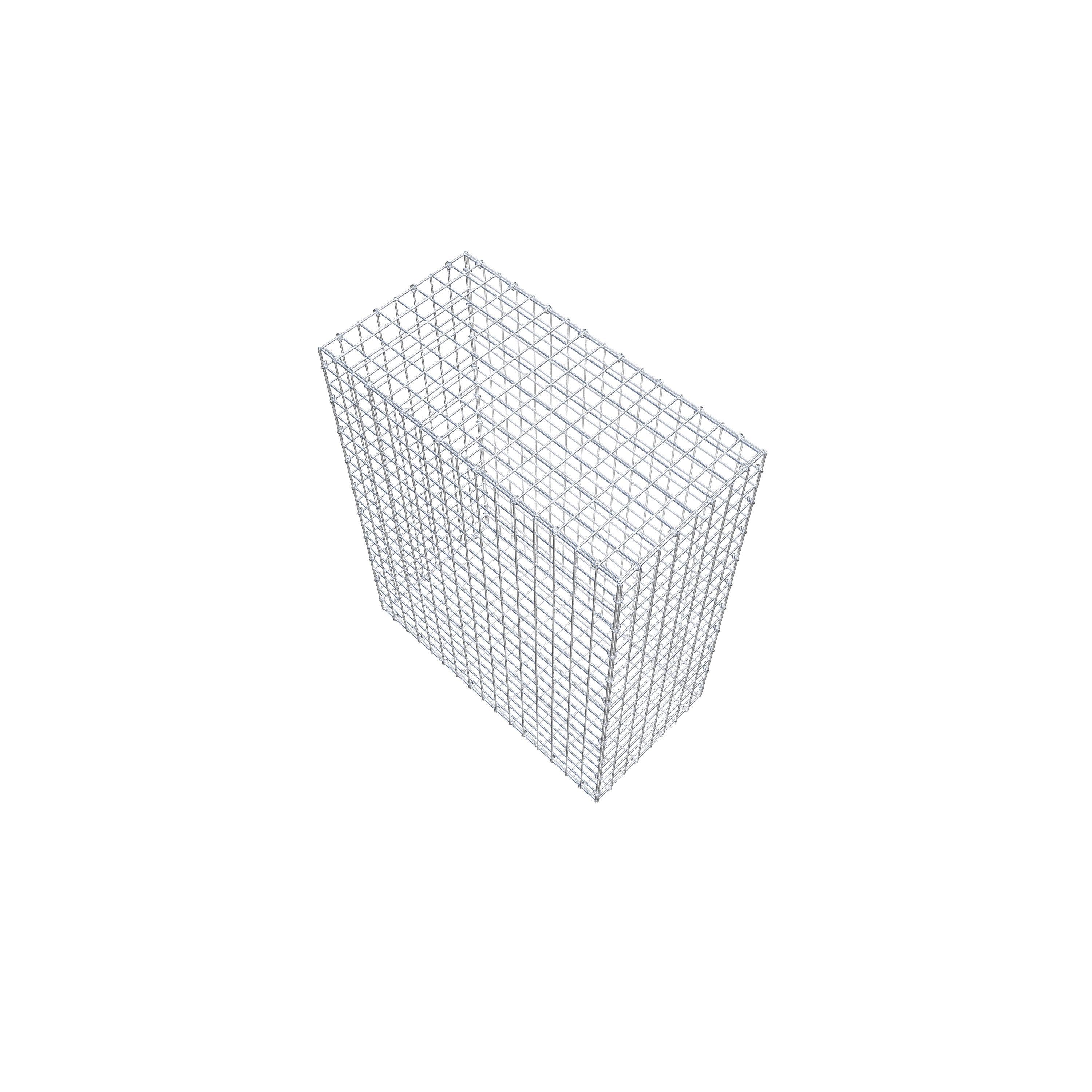 Gabion 100 cm x 80 cm x 40 cm (L x H x P), maille 5 cm x 5 cm, anneau en C