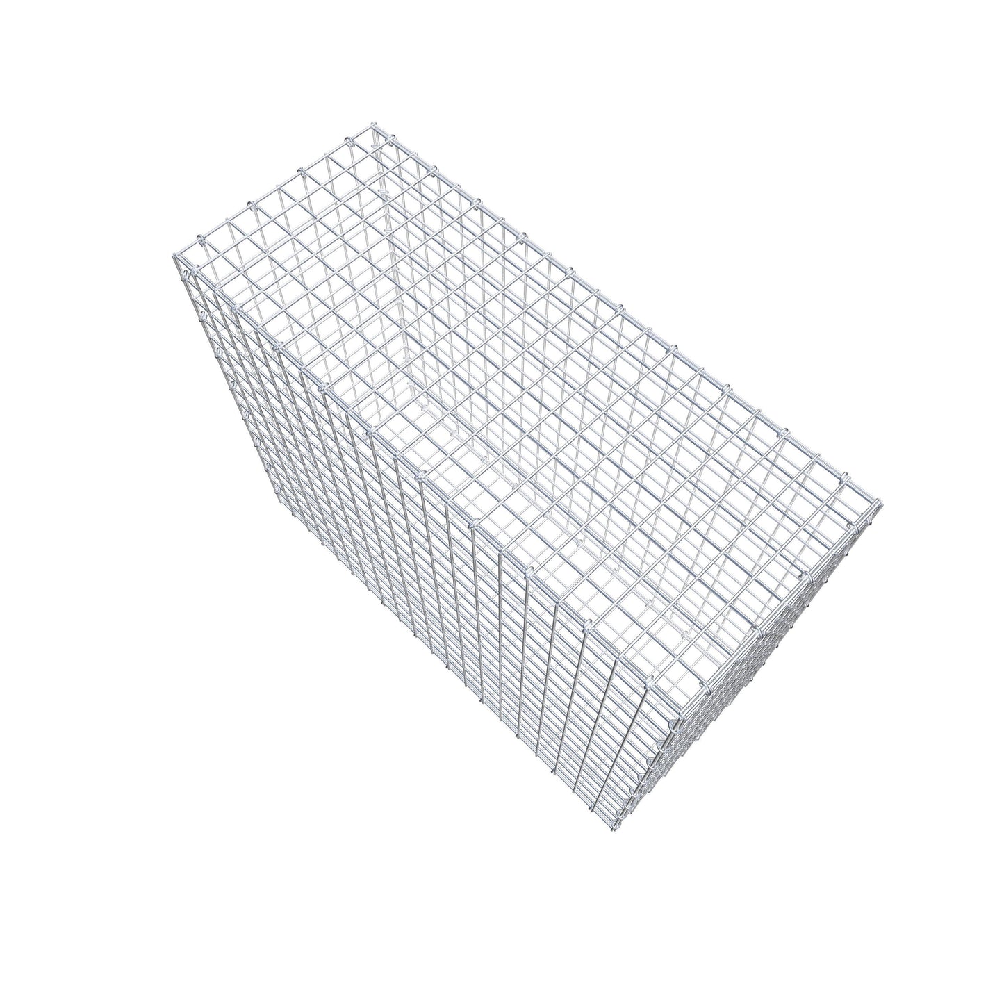 Gabion 100 cm x 80 cm x 40 cm (L x H x P), mailles 5 cm x 5 cm, anneau en C