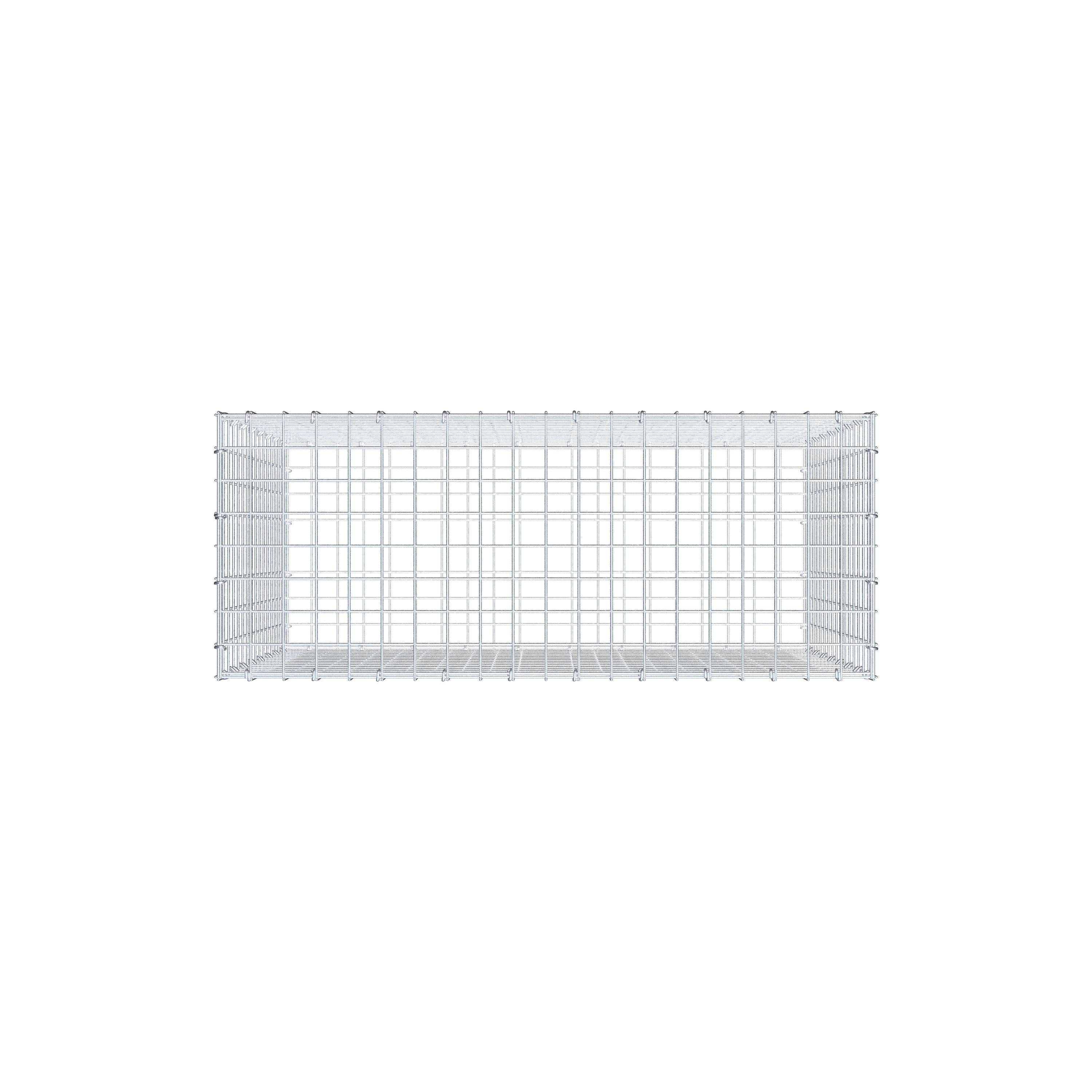 Gabion 100 cm x 80 cm x 40 cm (L x H x P), maille 5 cm x 5 cm, anneau en C