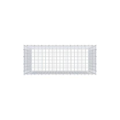 Gabion 100 cm x 80 cm x 40 cm (L x H x P), mailles 5 cm x 5 cm, anneau en C