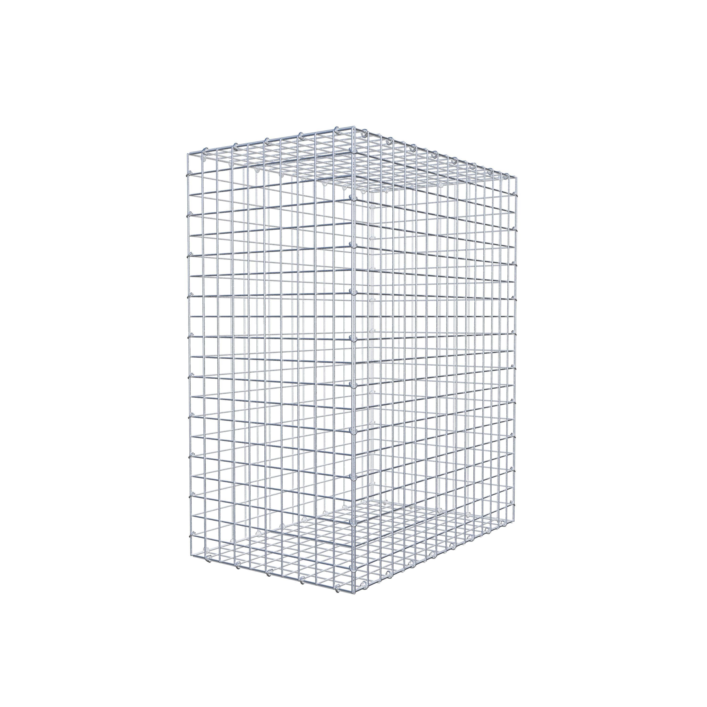 Gabion 100 cm x 80 cm x 50 cm (L x H x P), maille 5 cm x 5 cm, anneau en C