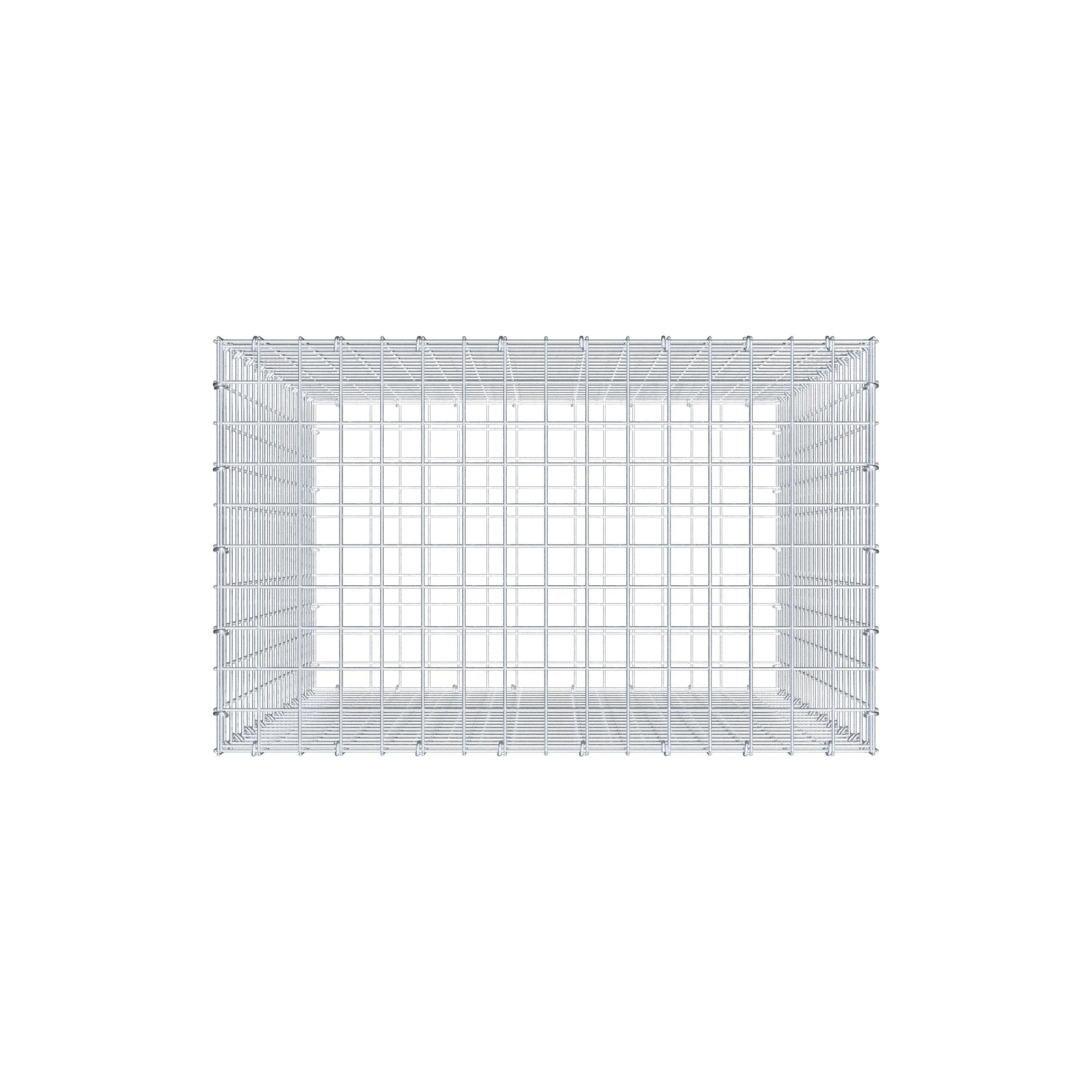 Gabion 100 cm x 80 cm x 50 cm (L x H x P), maille 5 cm x 5 cm, anneau en C