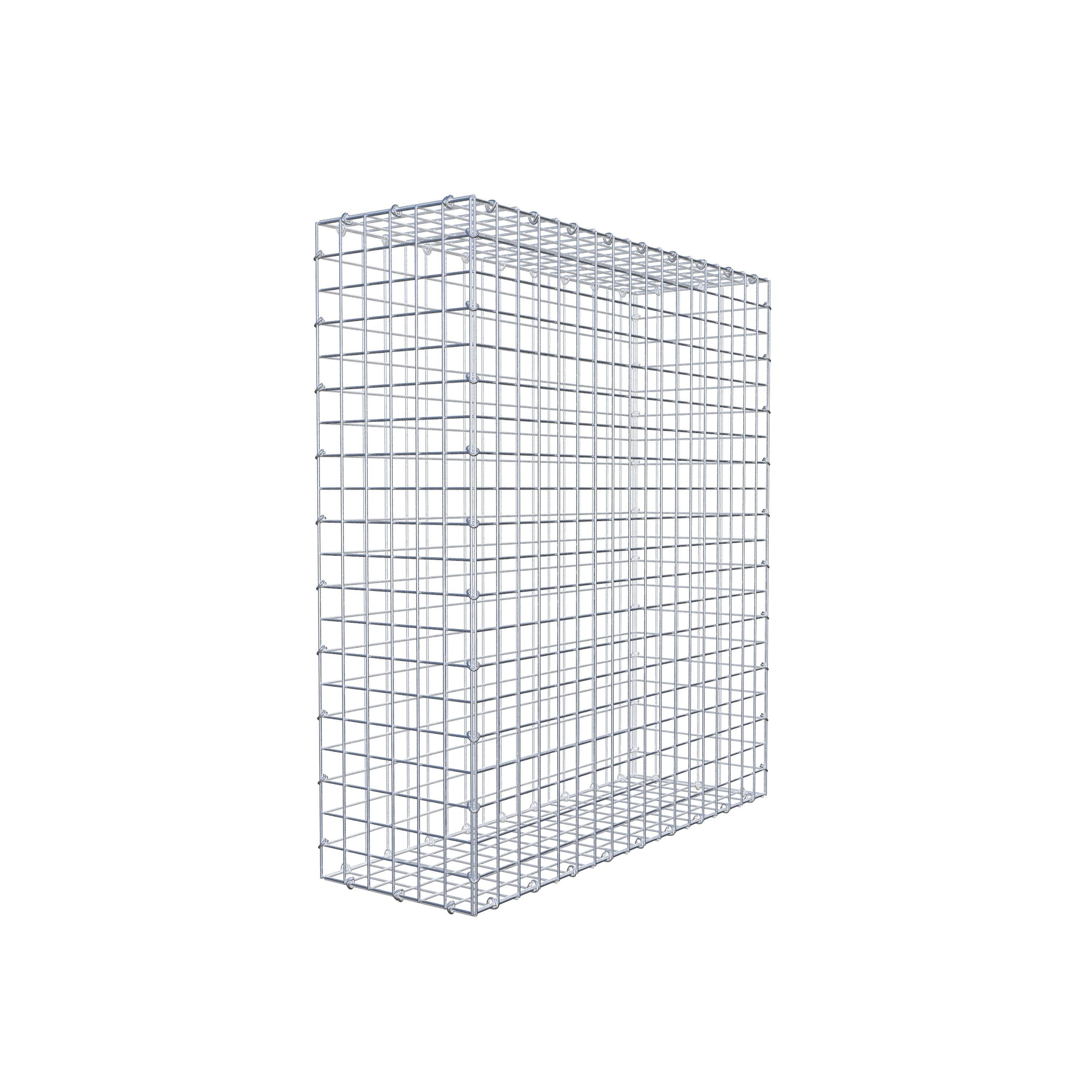 Gabion 100 cm x 90 cm x 30 cm (L x H x P), maille 5 cm x 5 cm, anneau en C