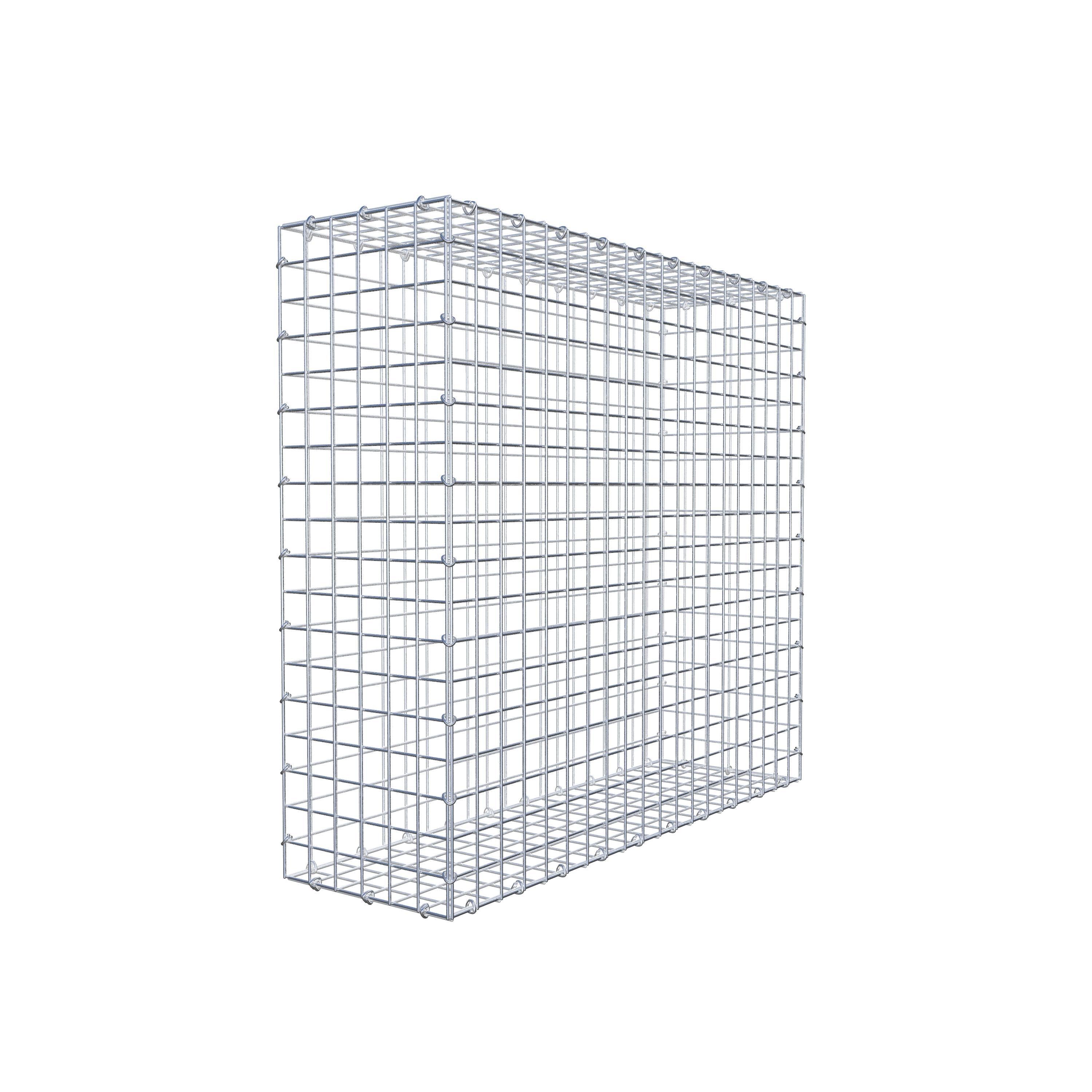 Gabion 100 cm x 90 cm x 30 cm (L x H x P), maille 5 cm x 5 cm, anneau en C