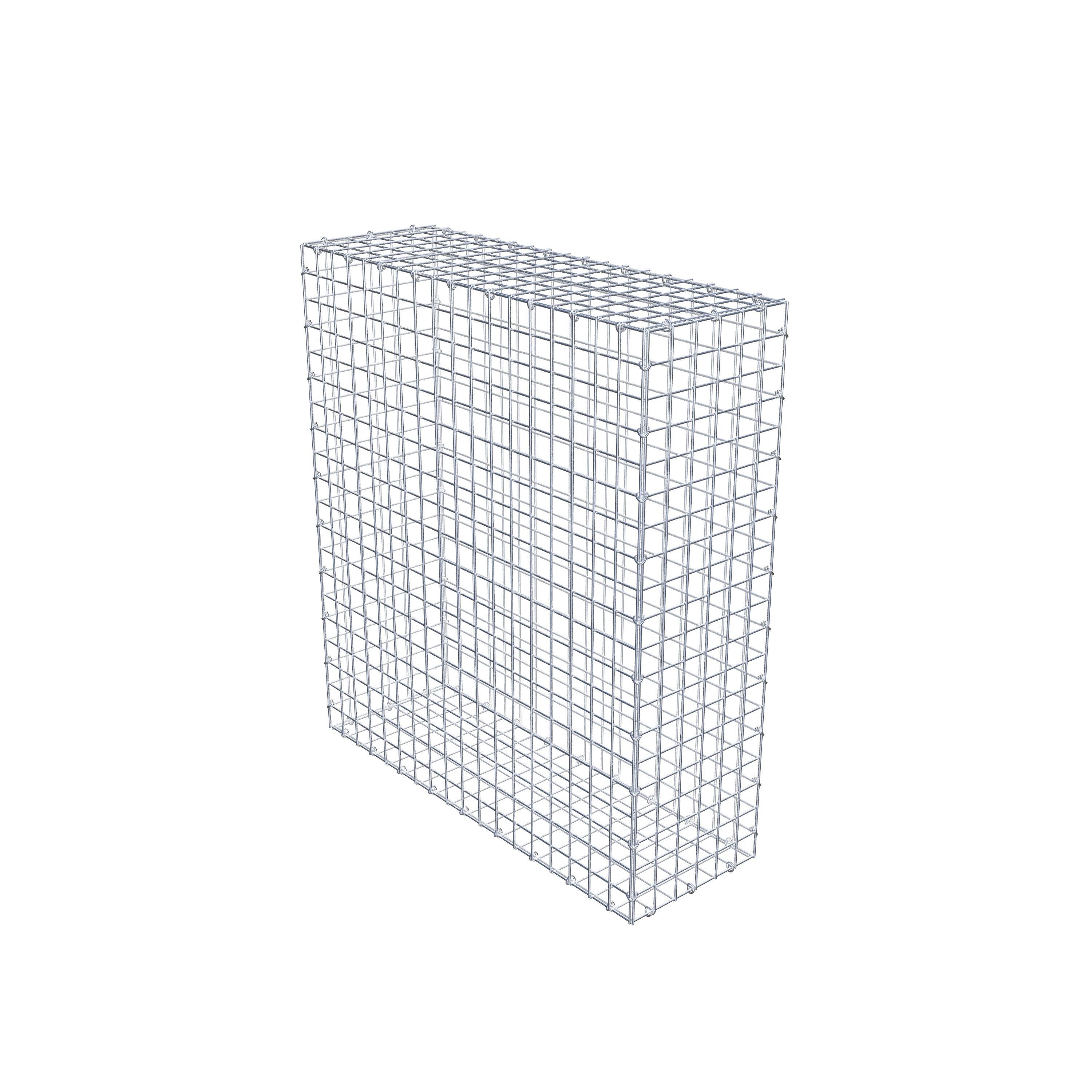 Gabion 100 cm x 90 cm x 30 cm (L x H x P), maille 5 cm x 5 cm, anneau en C