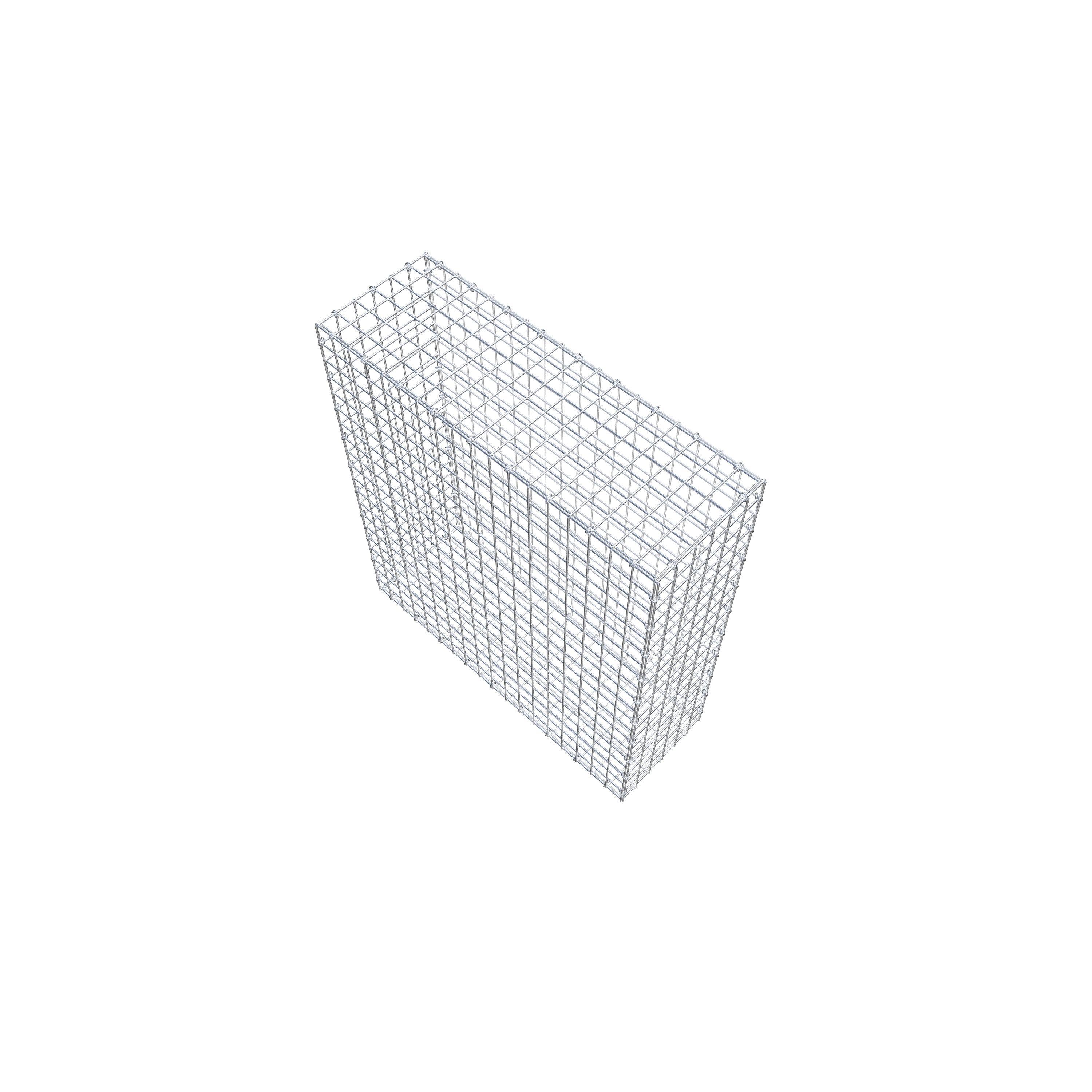 Gabion 100 cm x 90 cm x 30 cm (L x H x P), maille 5 cm x 5 cm, anneau en C