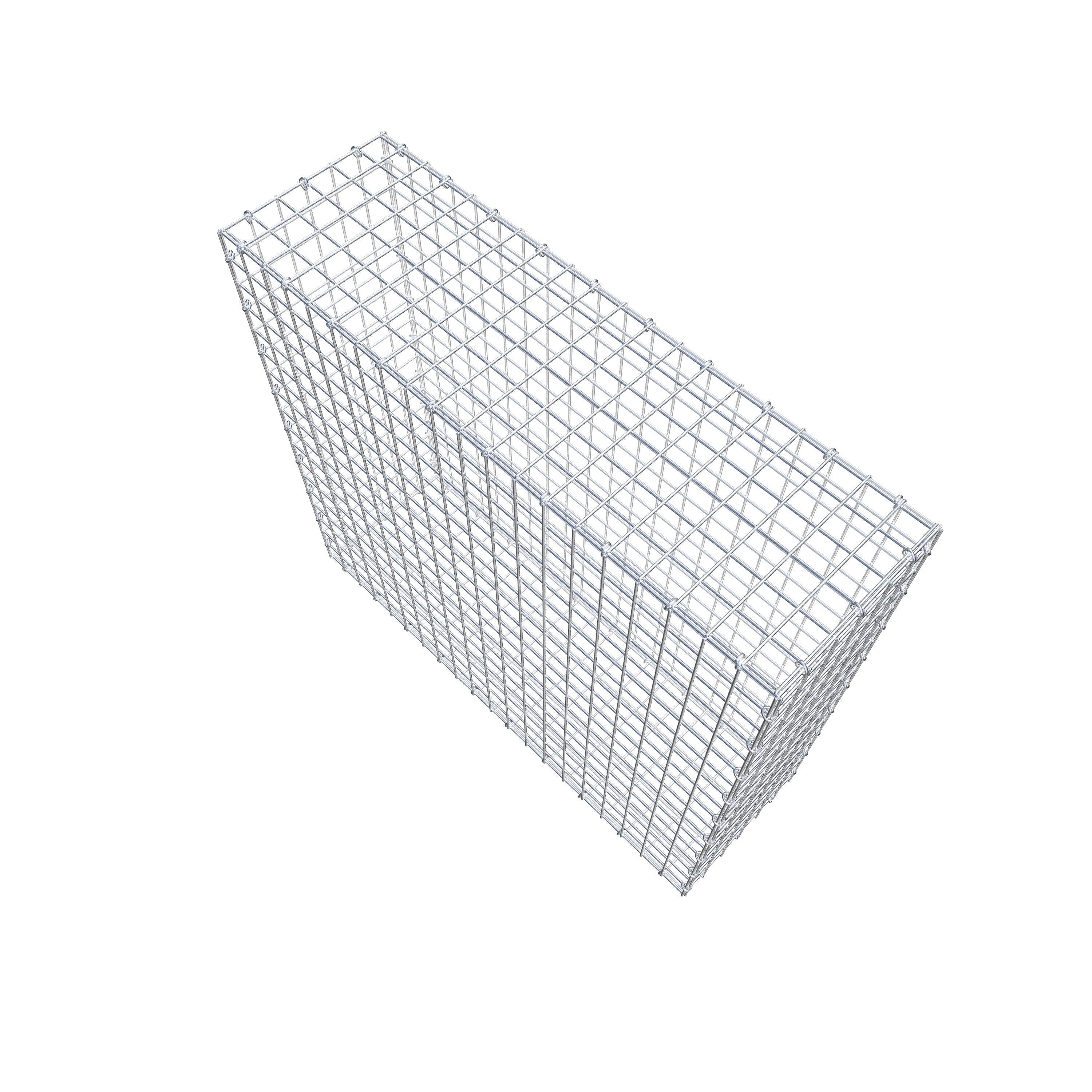 Gabion 100 cm x 90 cm x 30 cm (L x H x P), maille 5 cm x 5 cm, anneau en C