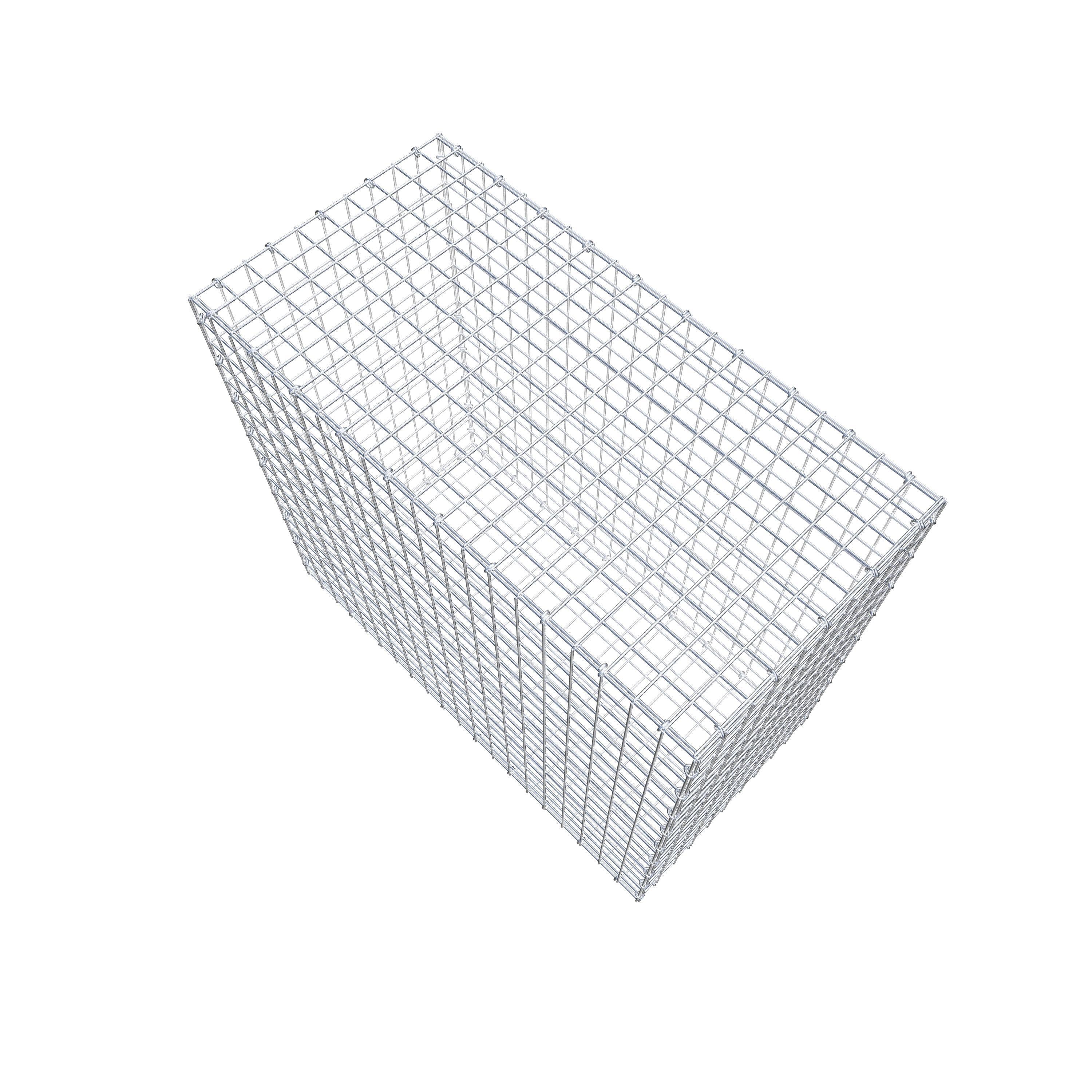 Gabion 100 cm x 90 cm x 50 cm (L x H x P), maille 5 cm x 5 cm, anneau en C