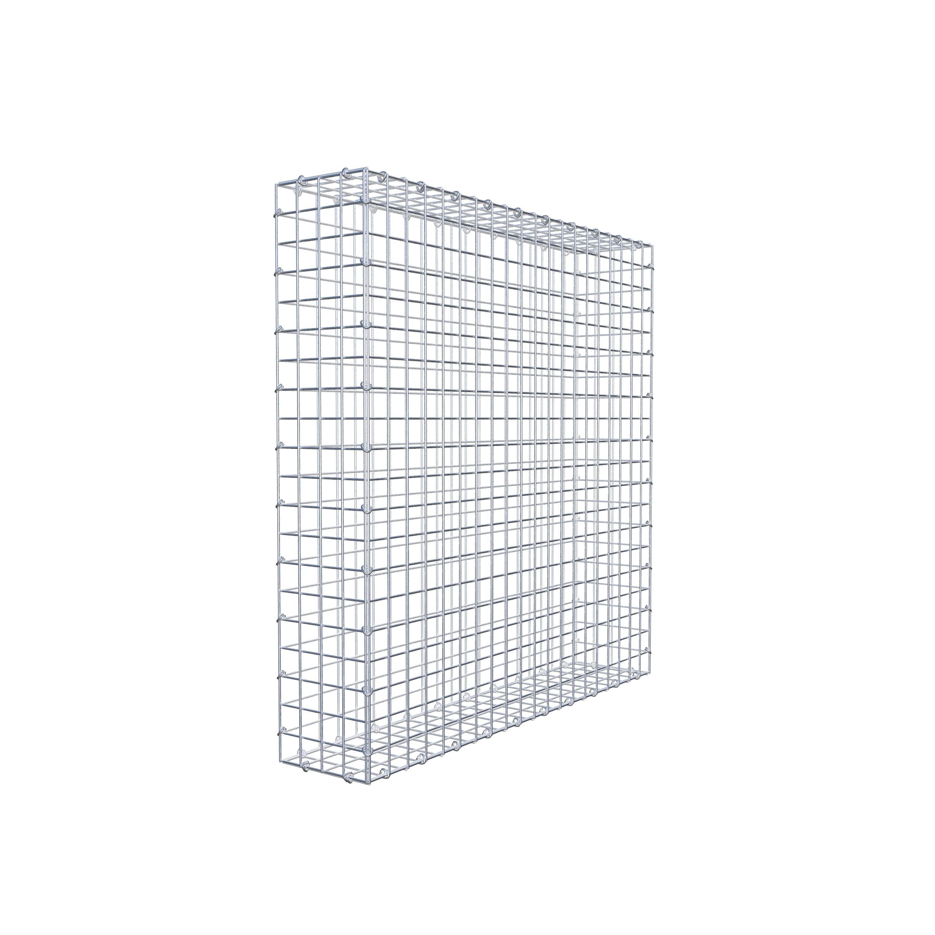 Gabion 100 cm x 100 cm x 20 cm (L x H x P), maille 5 cm x 5 cm, anneau en C