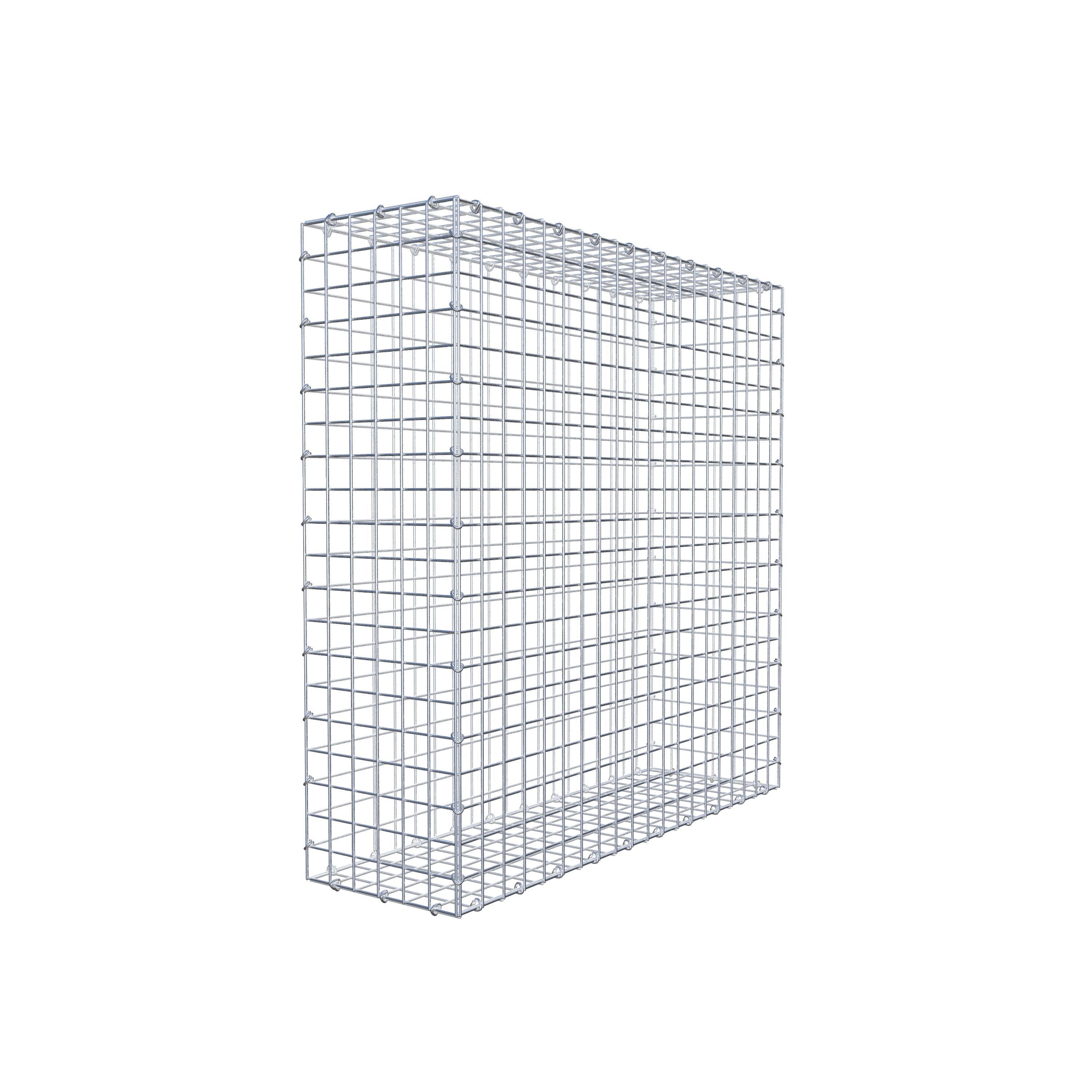 Gabion 100 cm x 100 cm x 30 cm (L x H x P), maille 5 cm x 5 cm, anneau en C