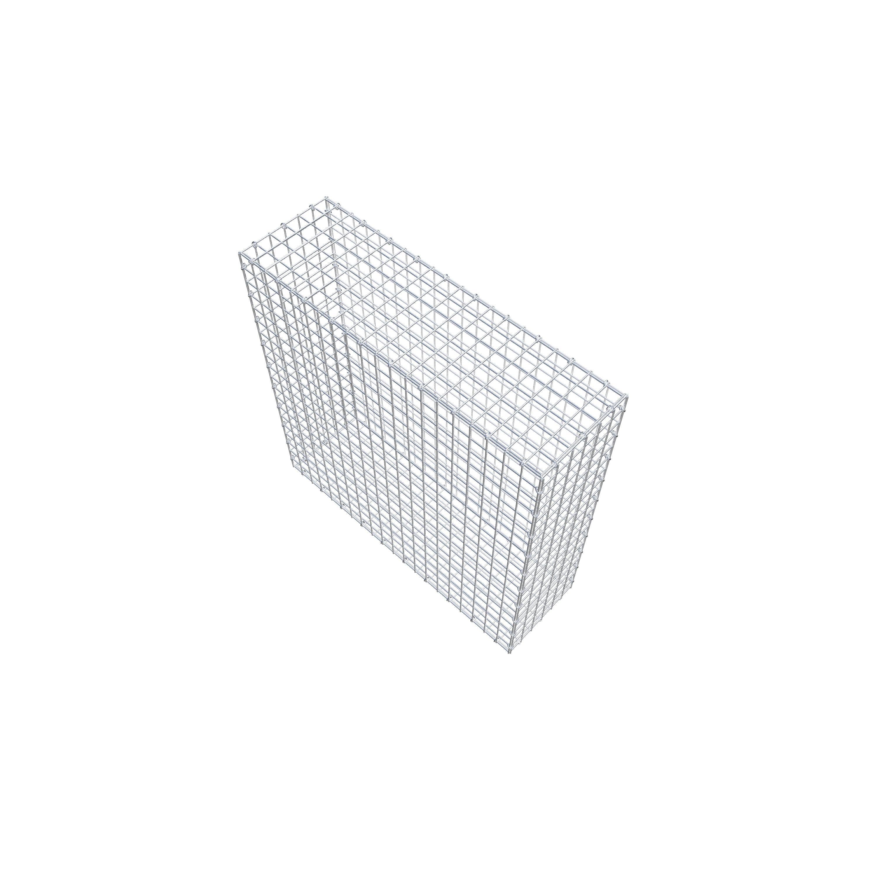 Gabion 100 cm x 100 cm x 30 cm (L x H x P), maille 5 cm x 5 cm, anneau en C