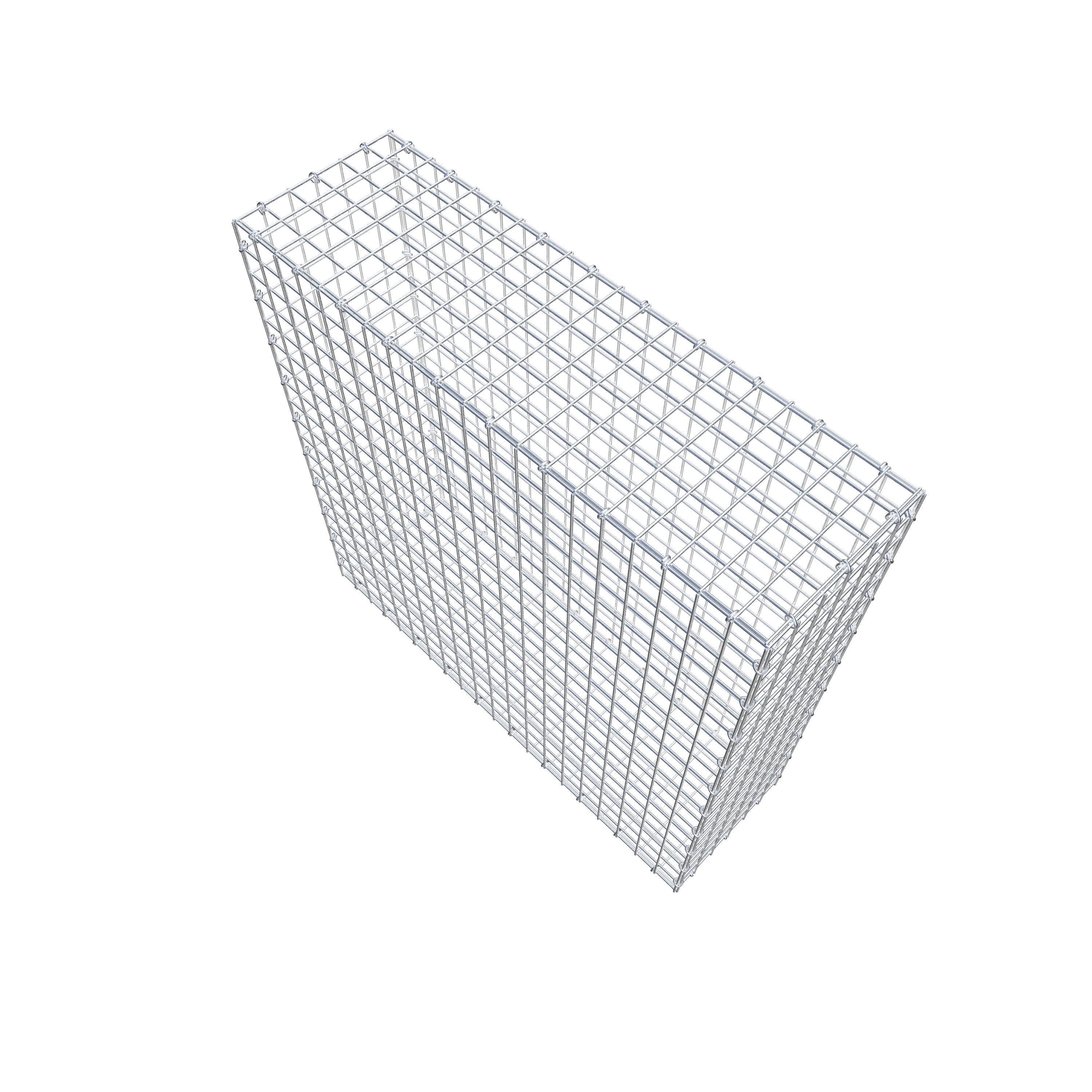 Gabion 100 cm x 100 cm x 30 cm (L x H x P), maille 5 cm x 5 cm, anneau en C