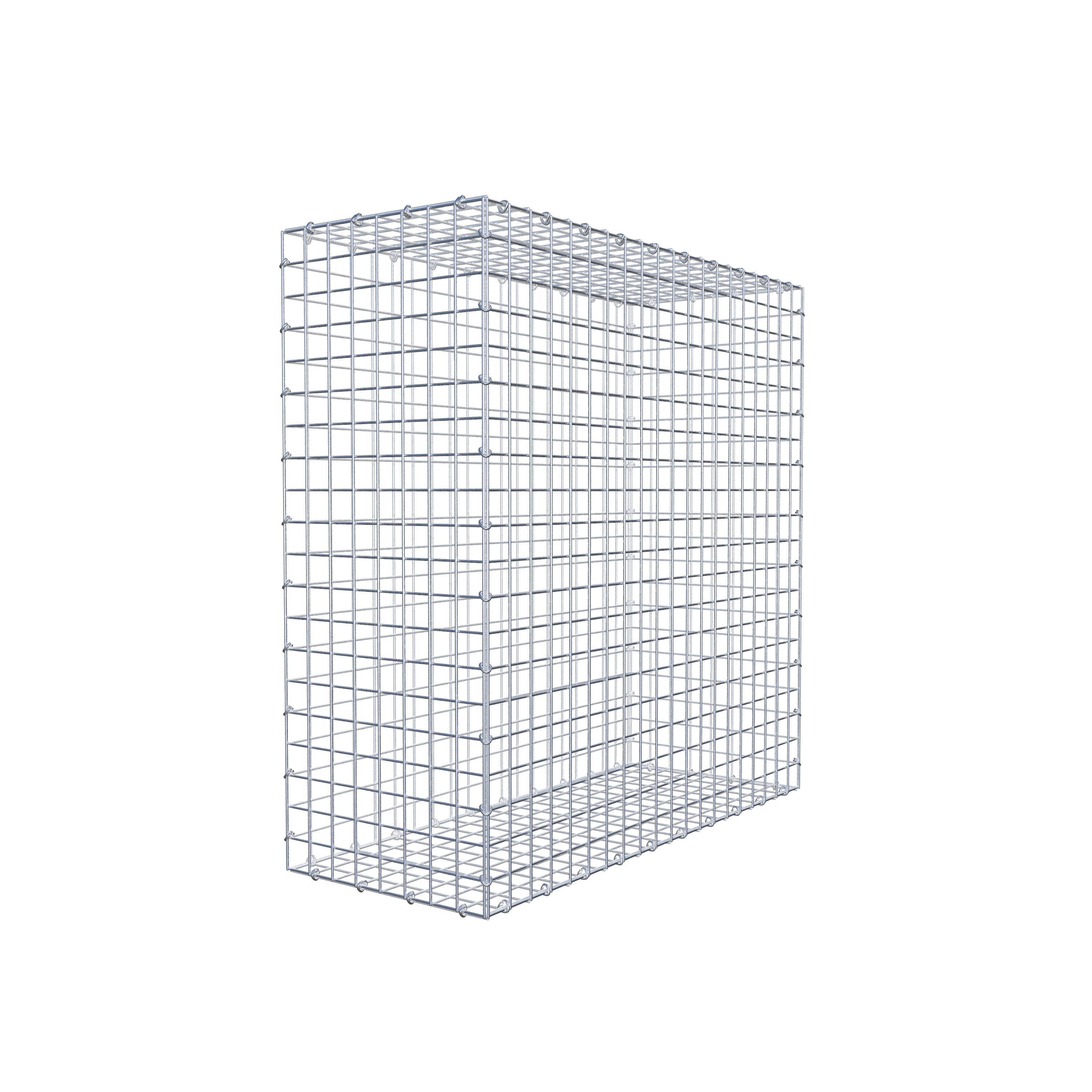 Gabion 100 cm x 100 cm x 40 cm (L x H x P), maillage 5 cm x 5 cm, anneau en C