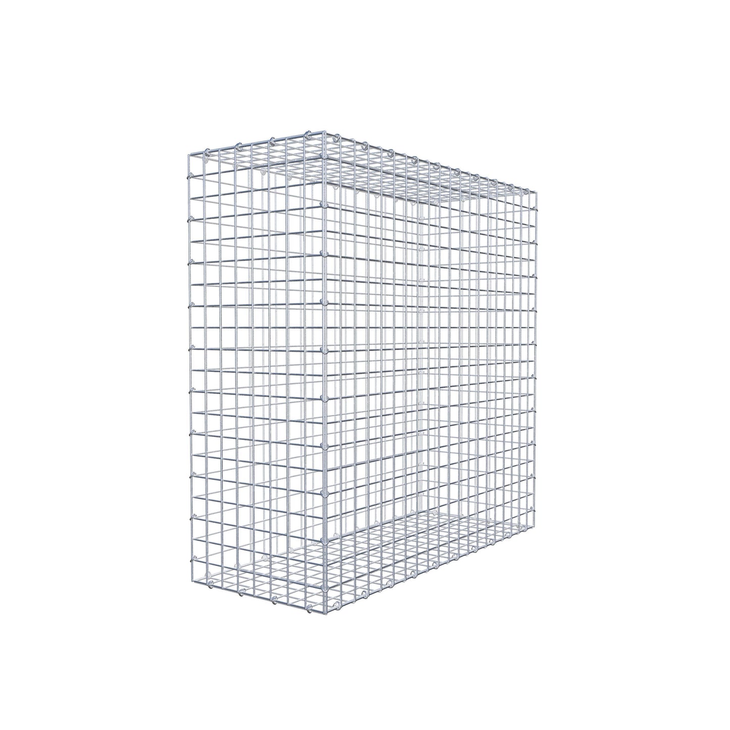 Gabion 100 cm x 100 cm x 40 cm (L x H x P), mailles 5 cm x 5 cm, anneau en C