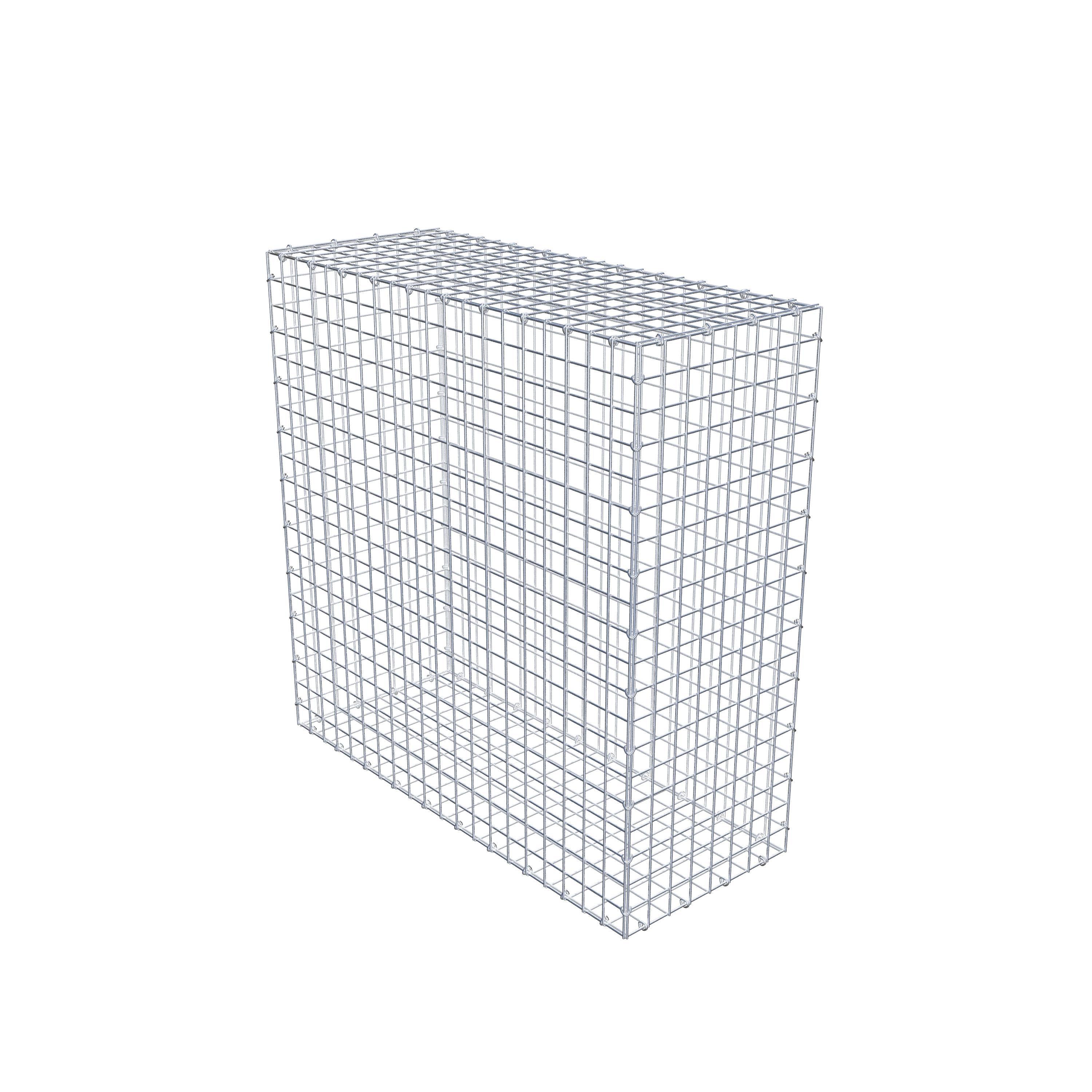 Gabion 100 cm x 100 cm x 40 cm (L x H x P), maillage 5 cm x 5 cm, anneau en C