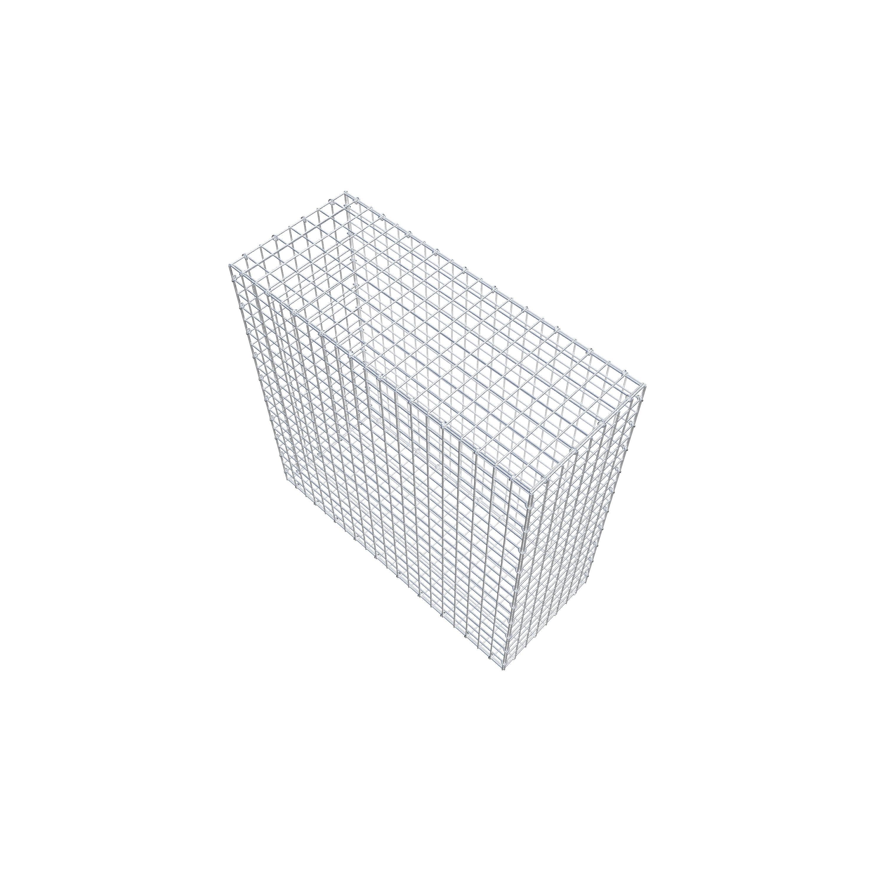 Gabion 100 cm x 100 cm x 40 cm (L x H x P), maillage 5 cm x 5 cm, anneau en C