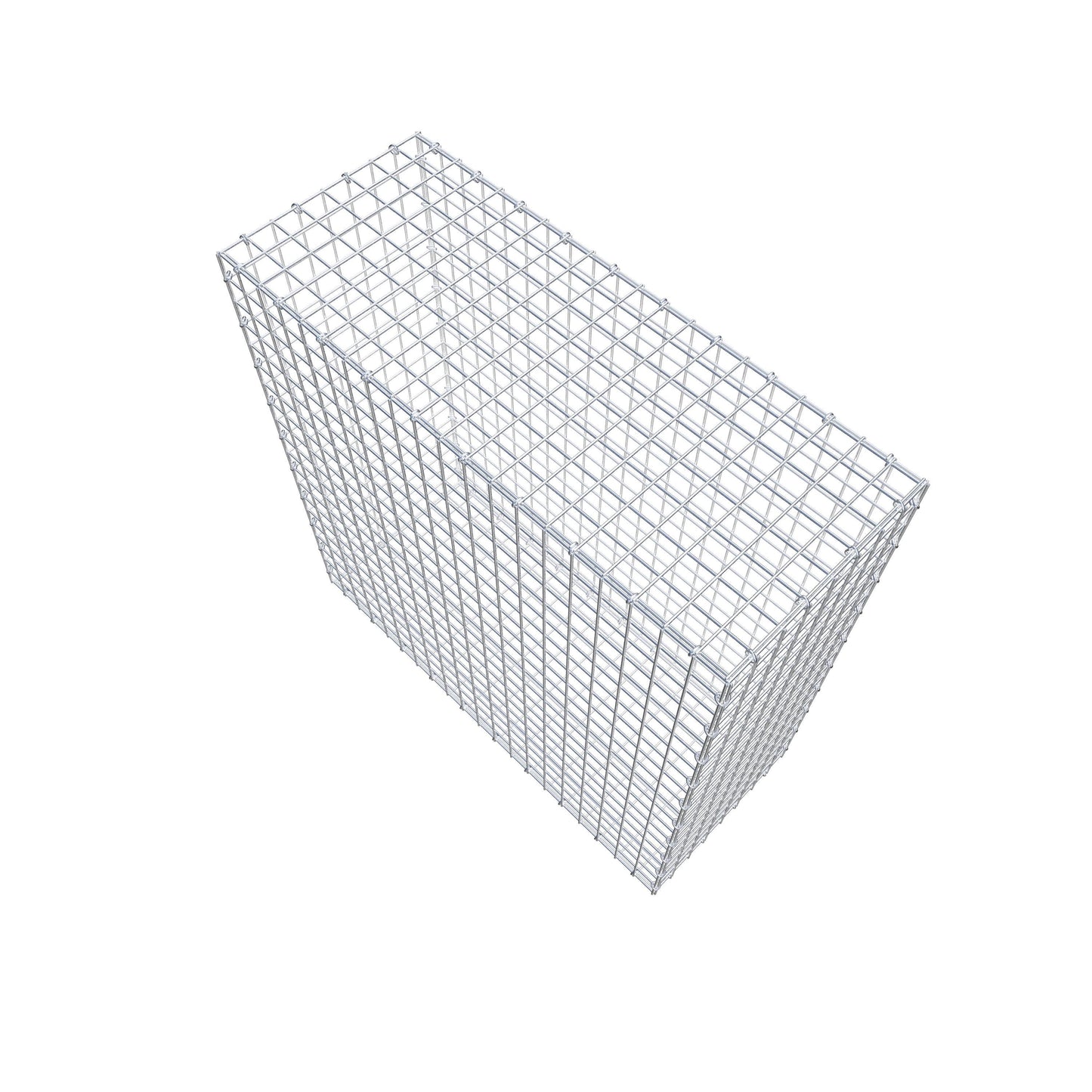 Gabion 100 cm x 100 cm x 40 cm (L x H x P), mailles 5 cm x 5 cm, anneau en C