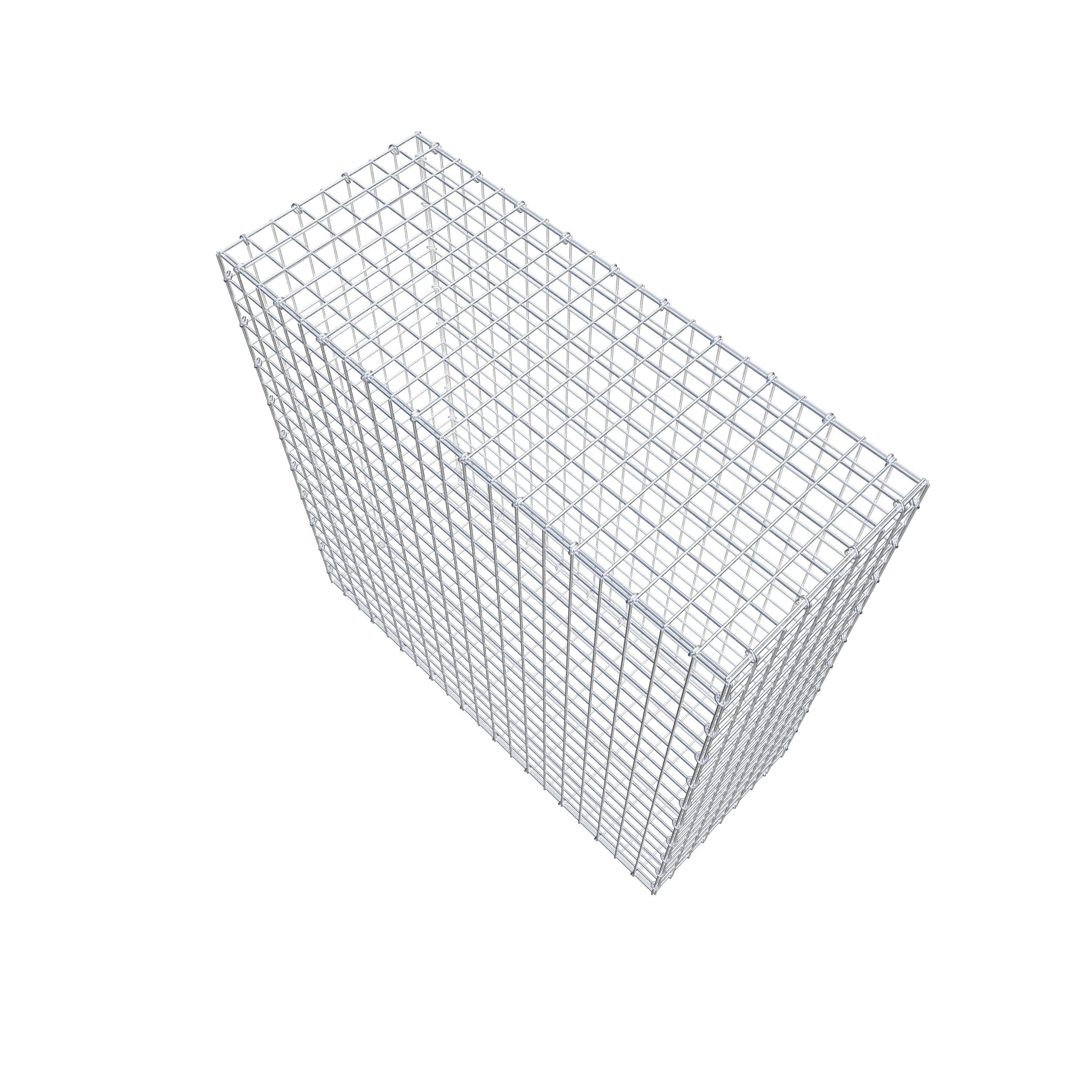 Gabion 100 cm x 100 cm x 40 cm (L x H x P), maillage 5 cm x 5 cm, anneau en C