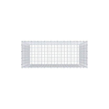 Gabion 100 cm x 100 cm x 40 cm (L x H x P), mailles 5 cm x 5 cm, anneau en C