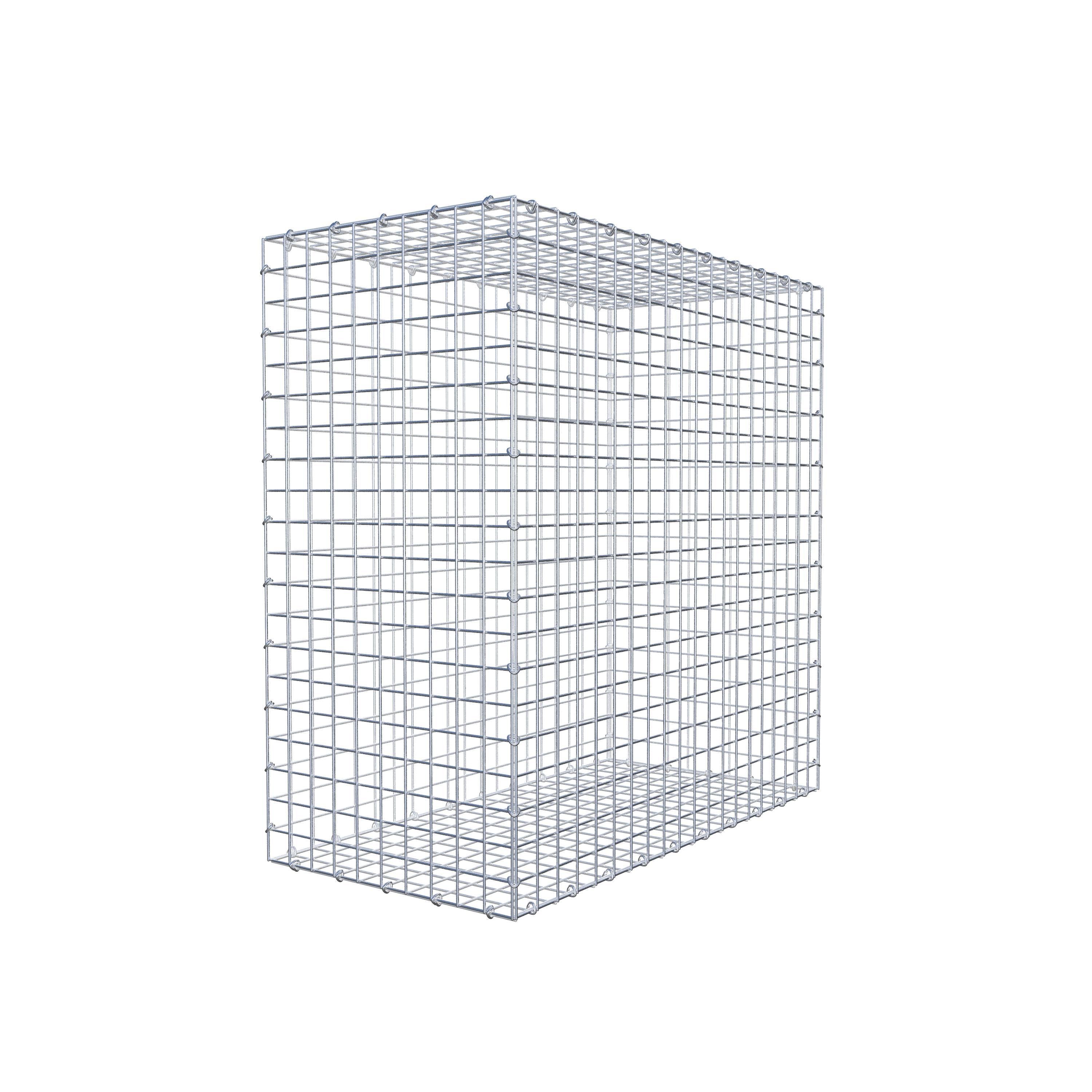 Gabion 100 cm x 100 cm x 50 cm (L x H x P), maillage 5 cm x 5 cm, anneau en C