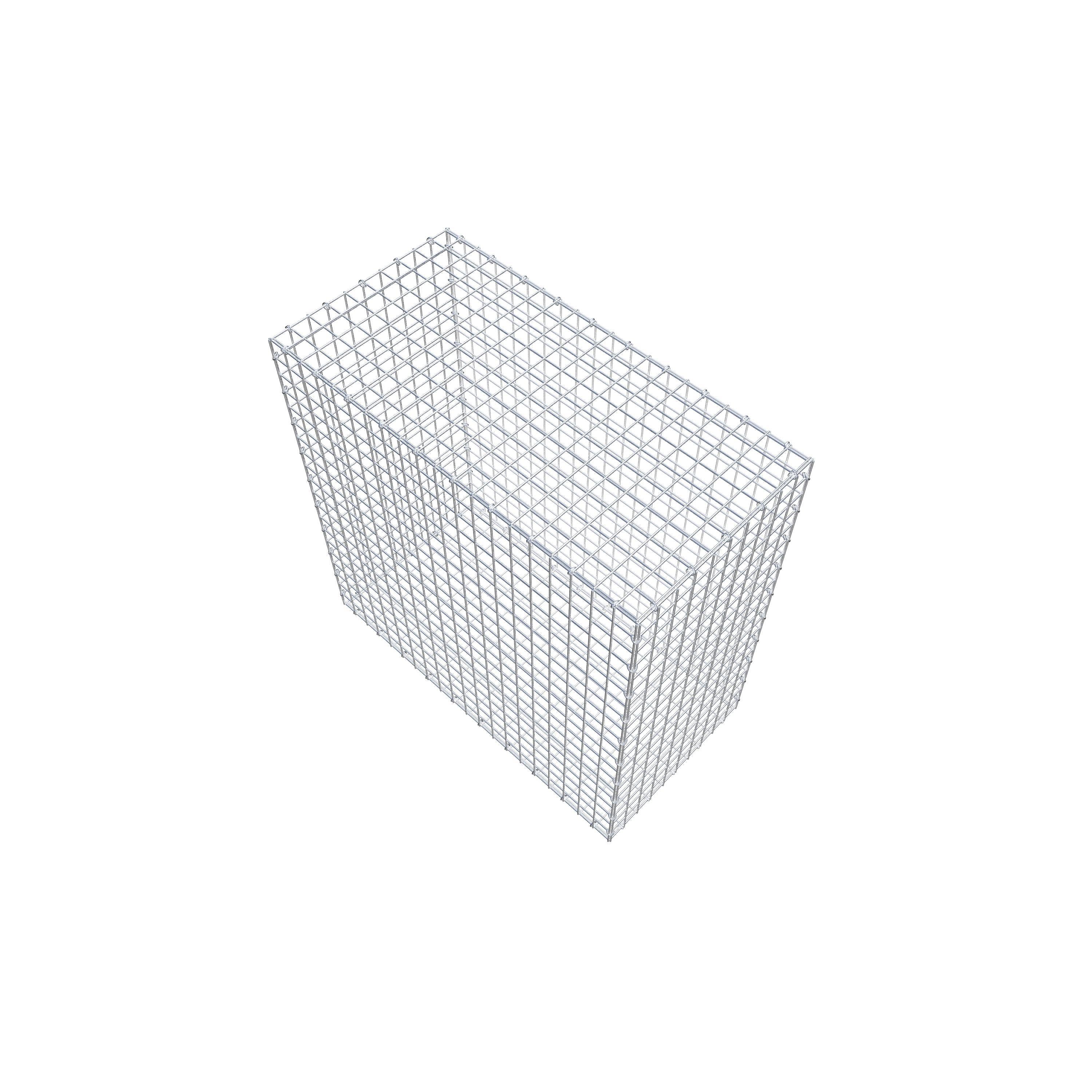 Gabion 100 cm x 100 cm x 50 cm (L x H x P), maillage 5 cm x 5 cm, anneau en C