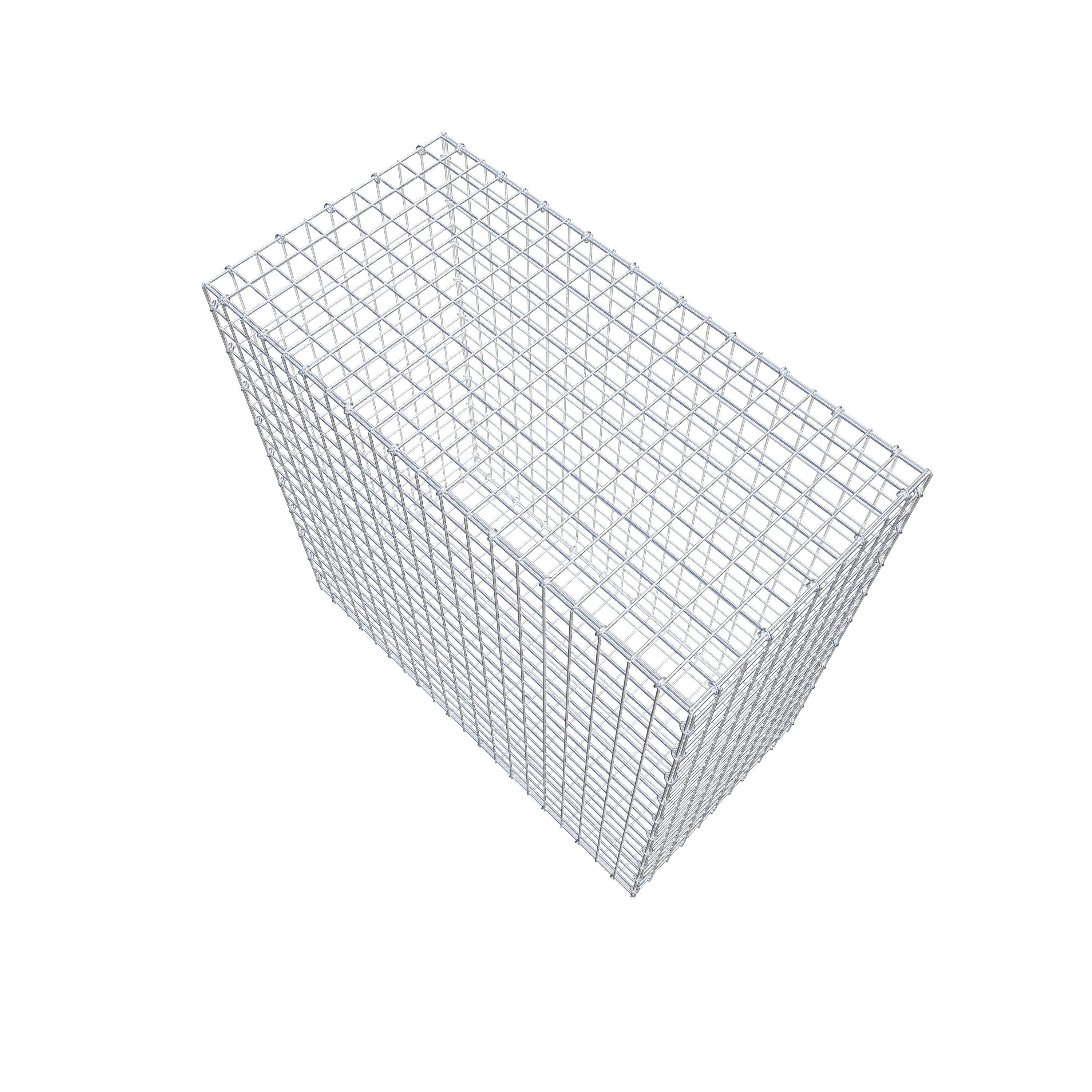 Gabion 100 cm x 100 cm x 50 cm (L x H x P), maillage 5 cm x 5 cm, anneau en C