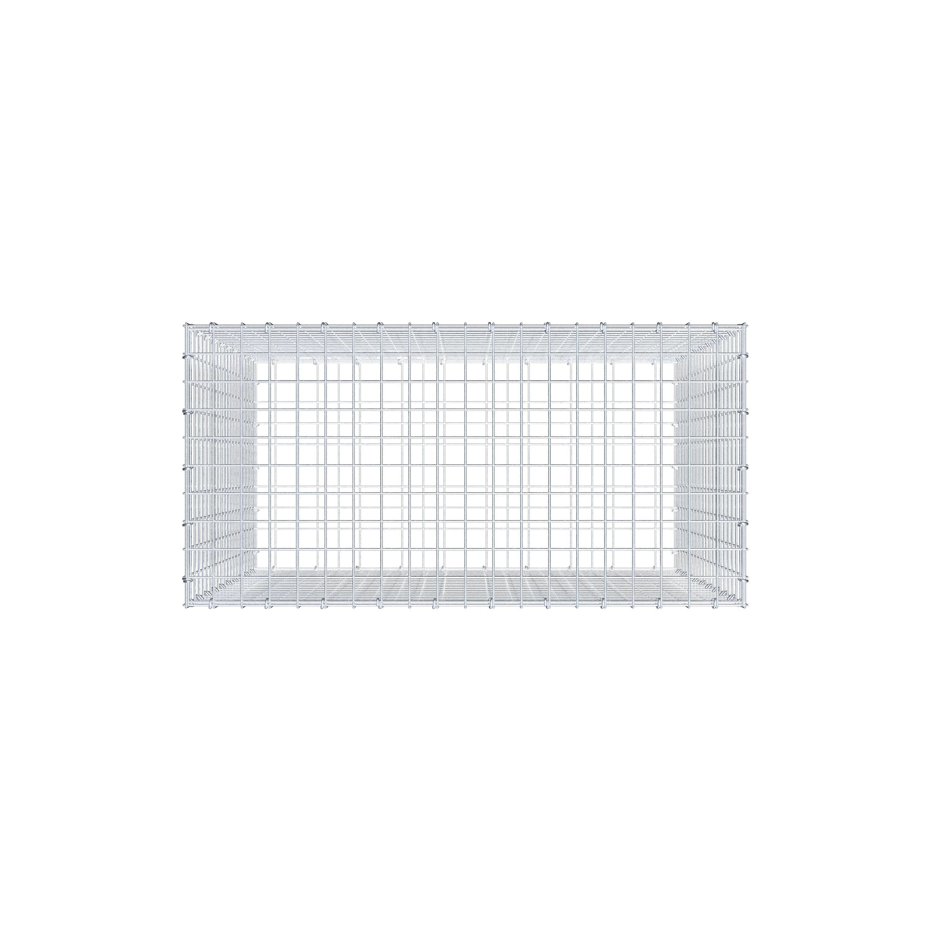 Gabion 100 cm x 100 cm x 50 cm (L x H x P), maillage 5 cm x 5 cm, anneau en C