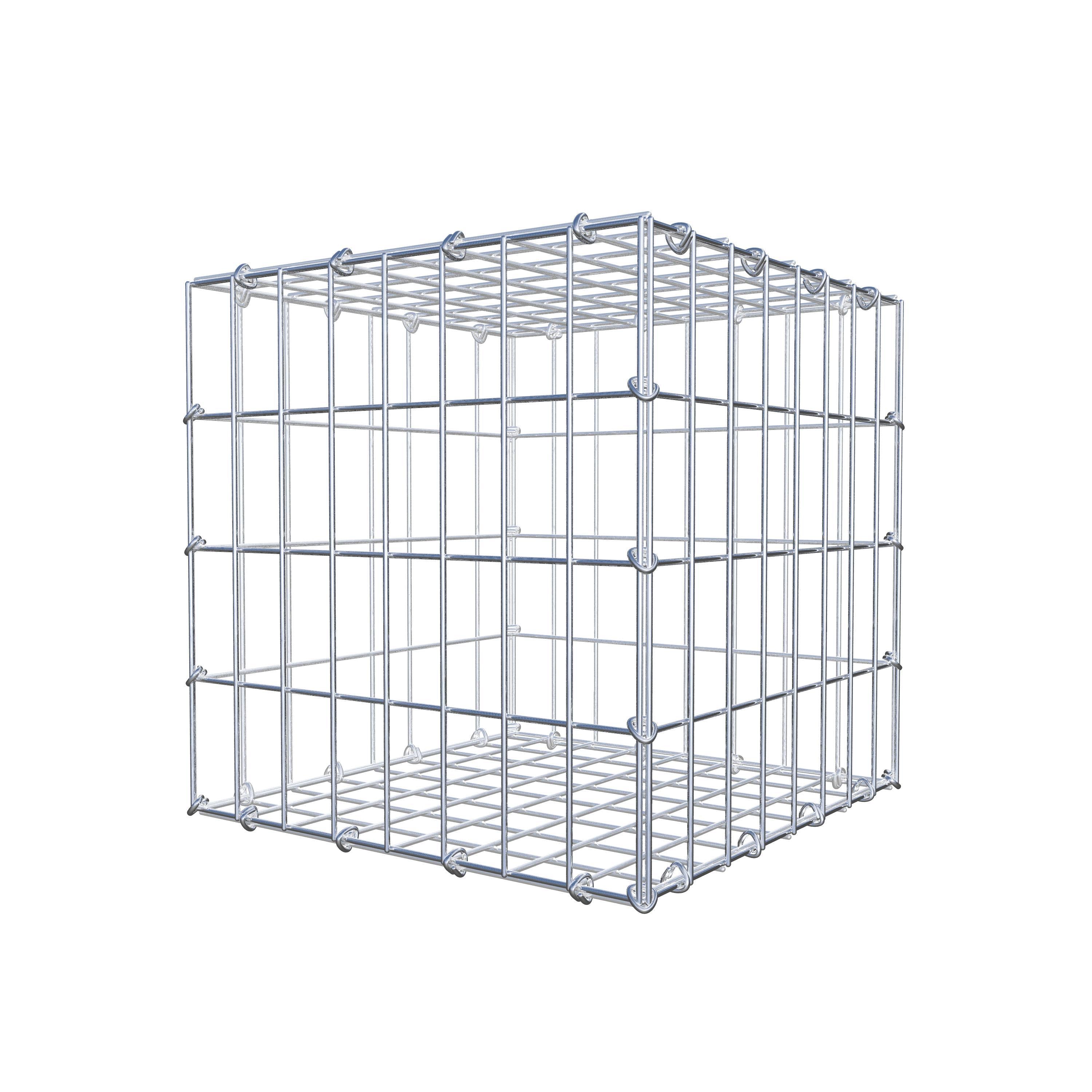 Gabion 40 cm x 40 cm x 40 cm (L x H x P), maille 5 cm x 10 cm, anneau en C