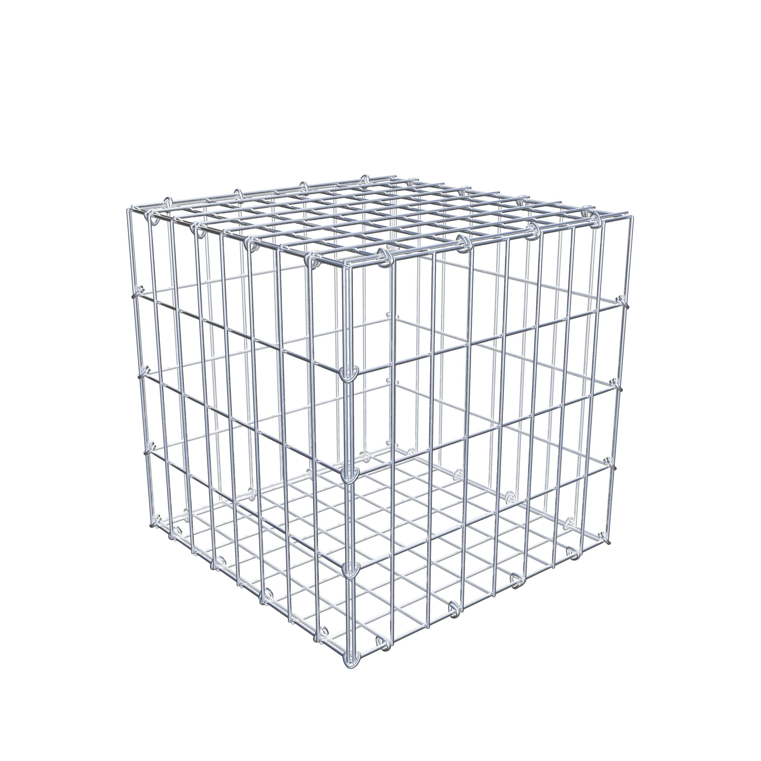 Gabion 40 cm x 40 cm x 40 cm (L x H x P), maille 5 cm x 10 cm, anneau en C