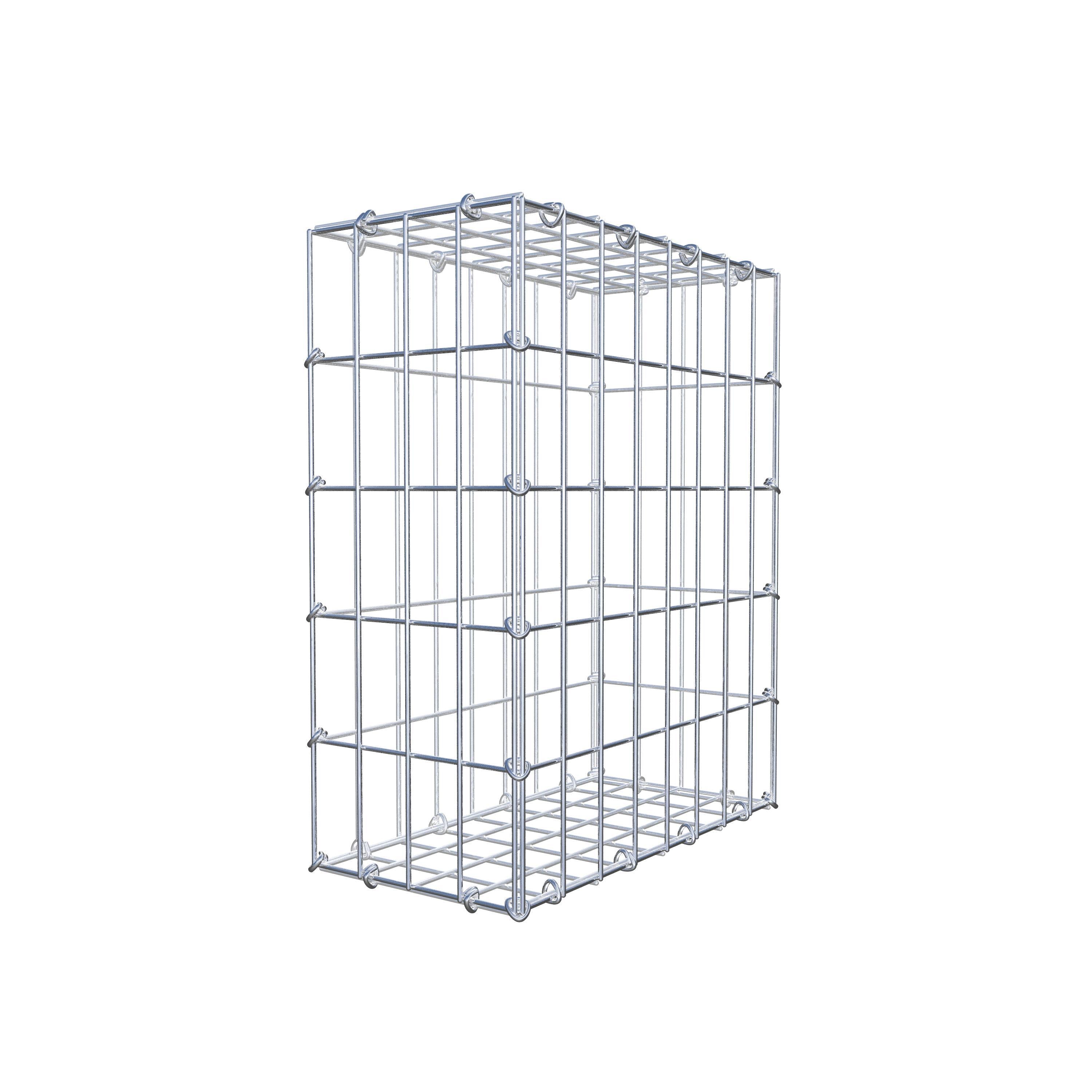 Gabion 50 cm x 40 cm x 20 cm (L x H x P), maille 5 cm x 10 cm, anneau en C