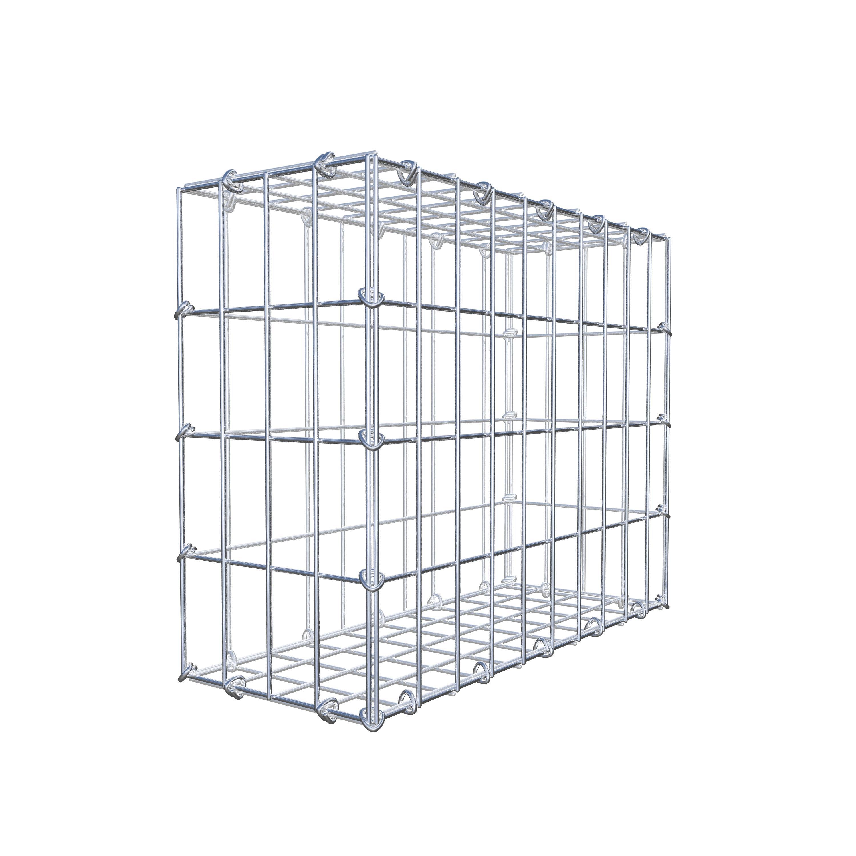 Gabion 50 cm x 40 cm x 20 cm (L x H x P), maille 5 cm x 10 cm, anneau en C