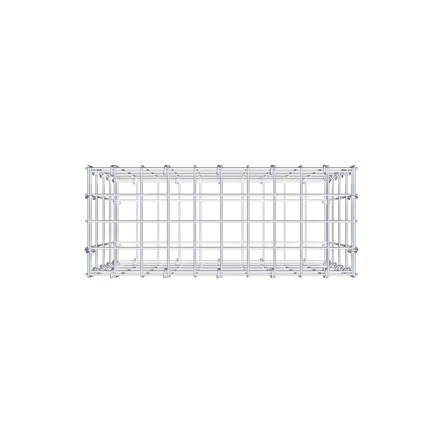 Gabion 50 cm x 40 cm x 20 cm (L x H x P), mailles 5 cm x 10 cm, anneau en C