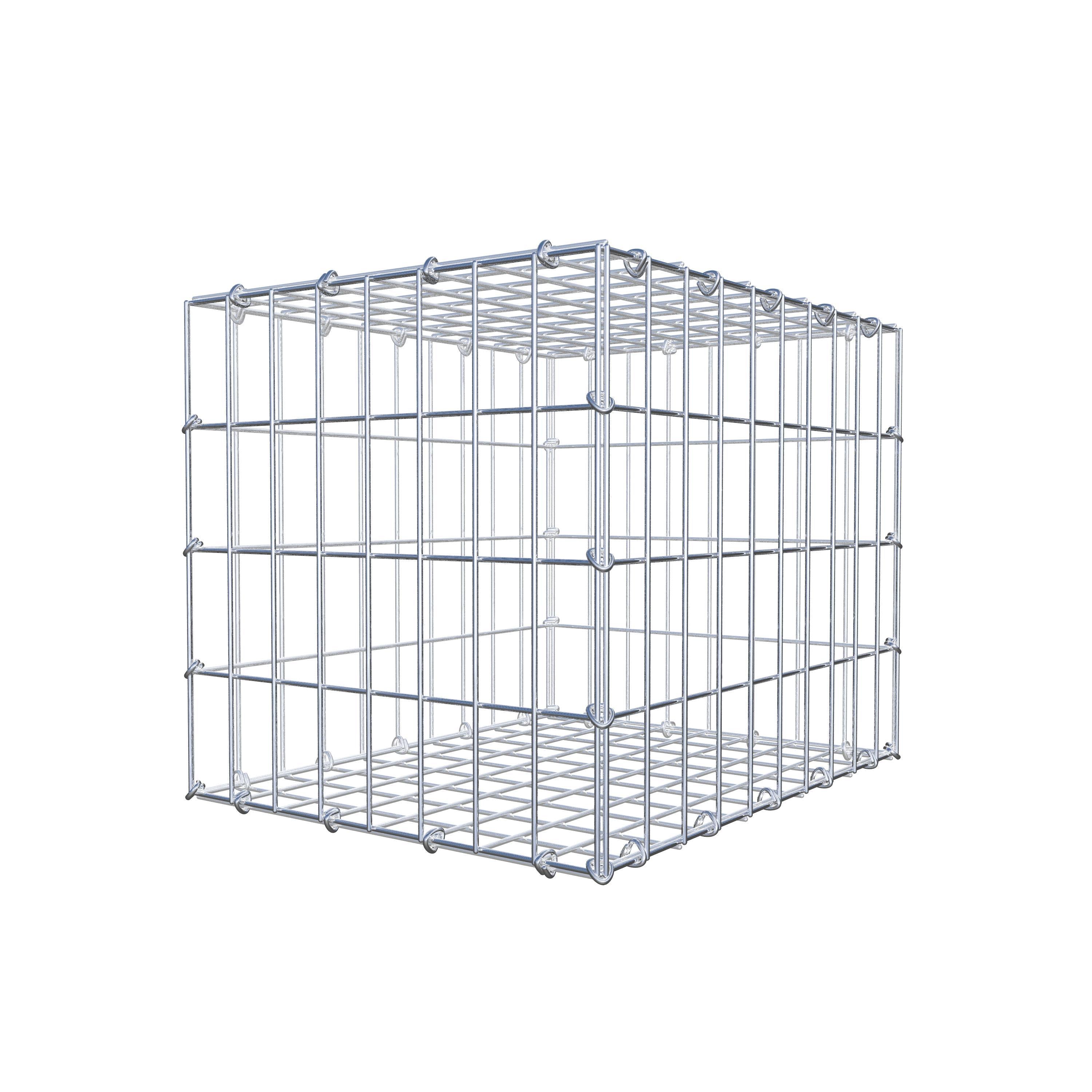 Gabion 50 cm x 40 cm x 40 cm (L x H x P), maillage 5 cm x 10 cm, anneau en C