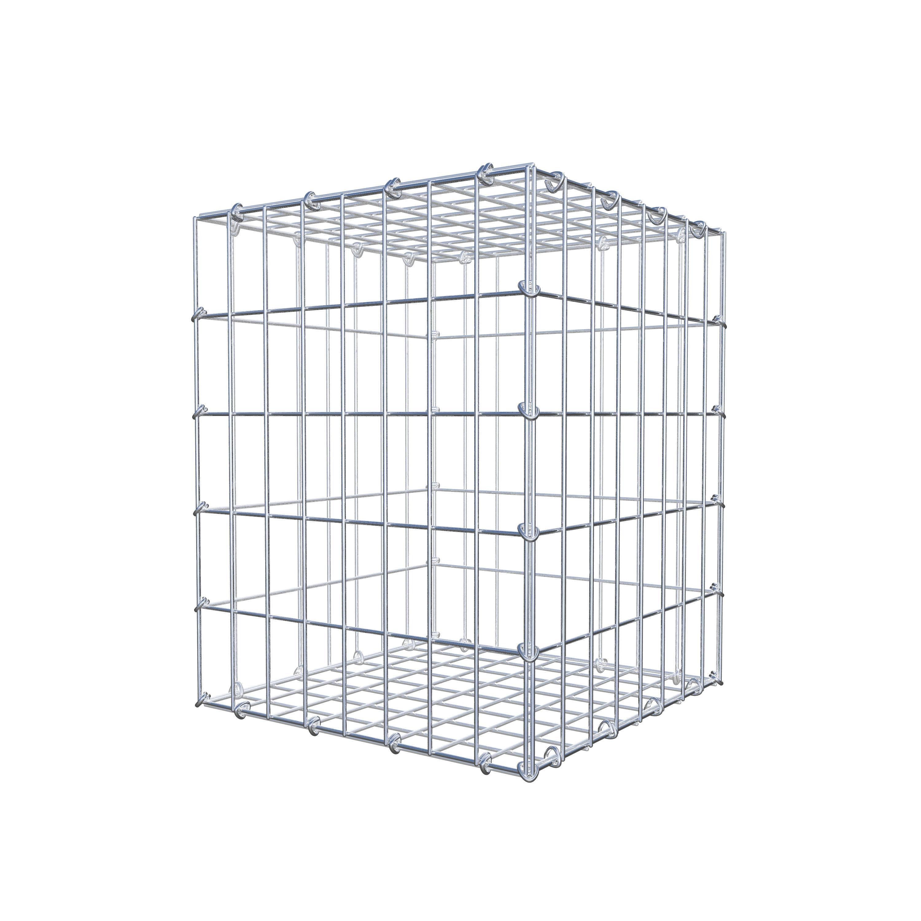 Gabion 50 cm x 40 cm x 40 cm (L x H x P), maillage 5 cm x 10 cm, anneau en C