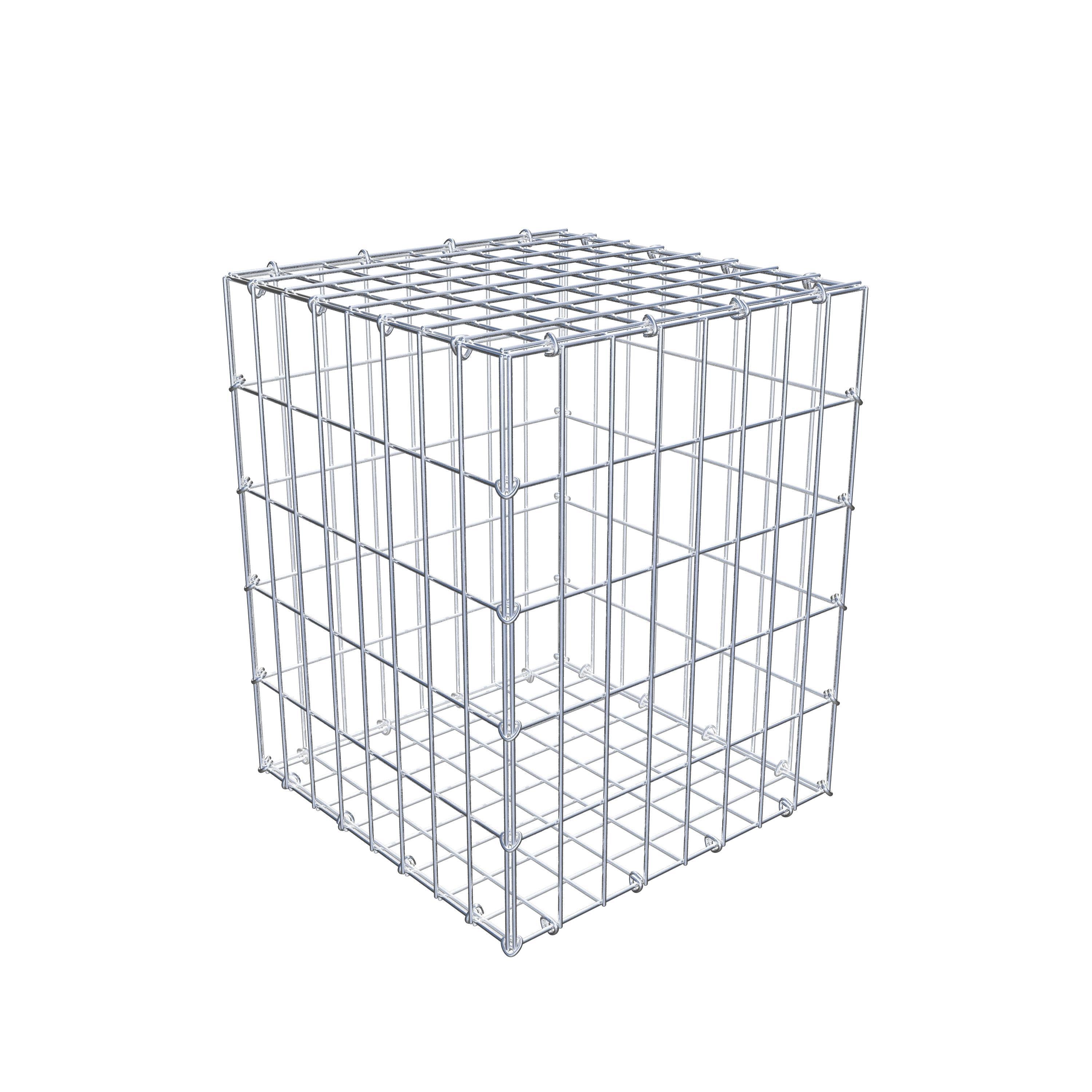 Gabion 50 cm x 40 cm x 40 cm (L x H x P), maillage 5 cm x 10 cm, anneau en C