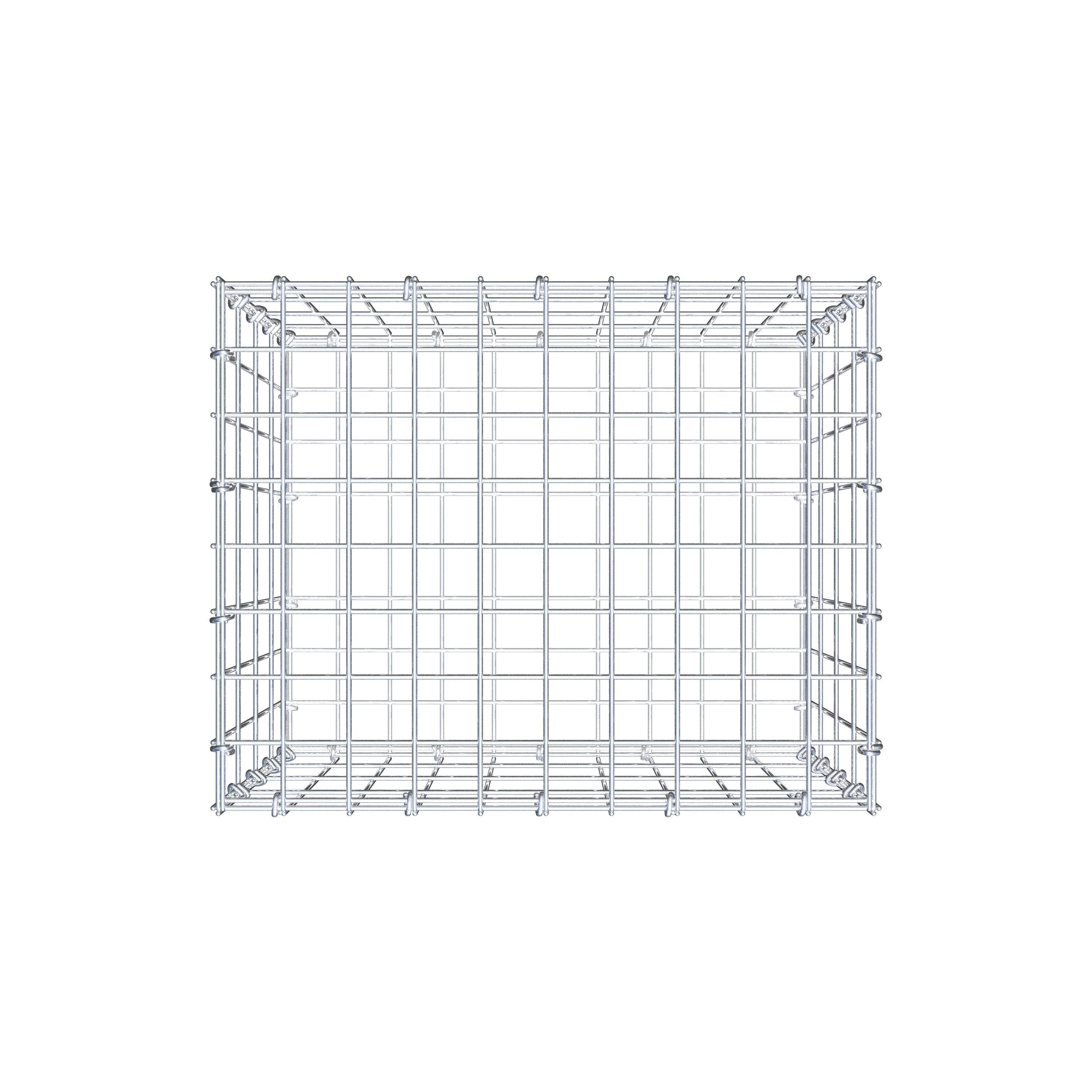 Gabion 50 cm x 40 cm x 40 cm (L x H x P), maillage 5 cm x 10 cm, anneau en C