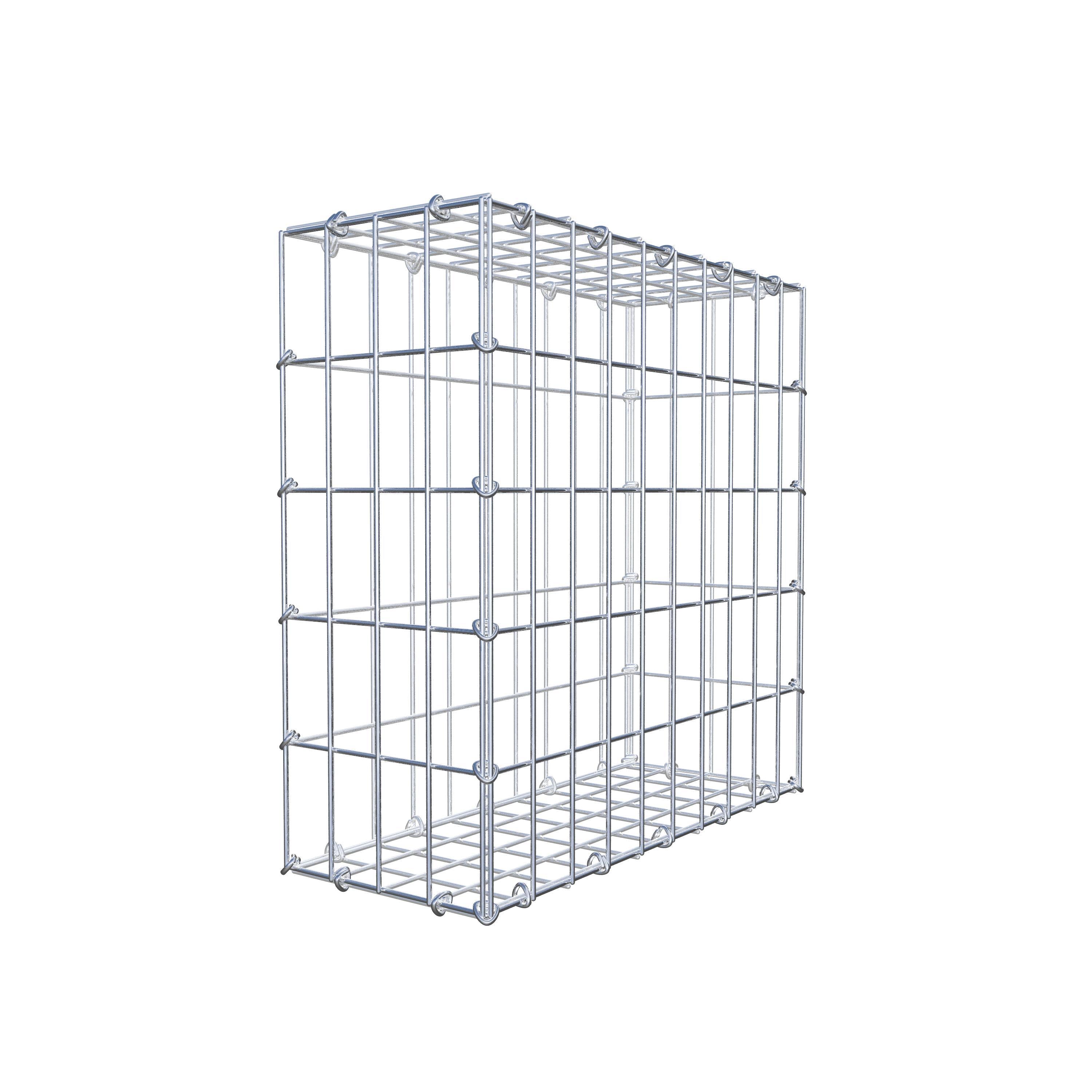 Gabion 50 cm x 50 cm x 20 cm (L x H x P), maille 5 cm x 10 cm, anneau en C