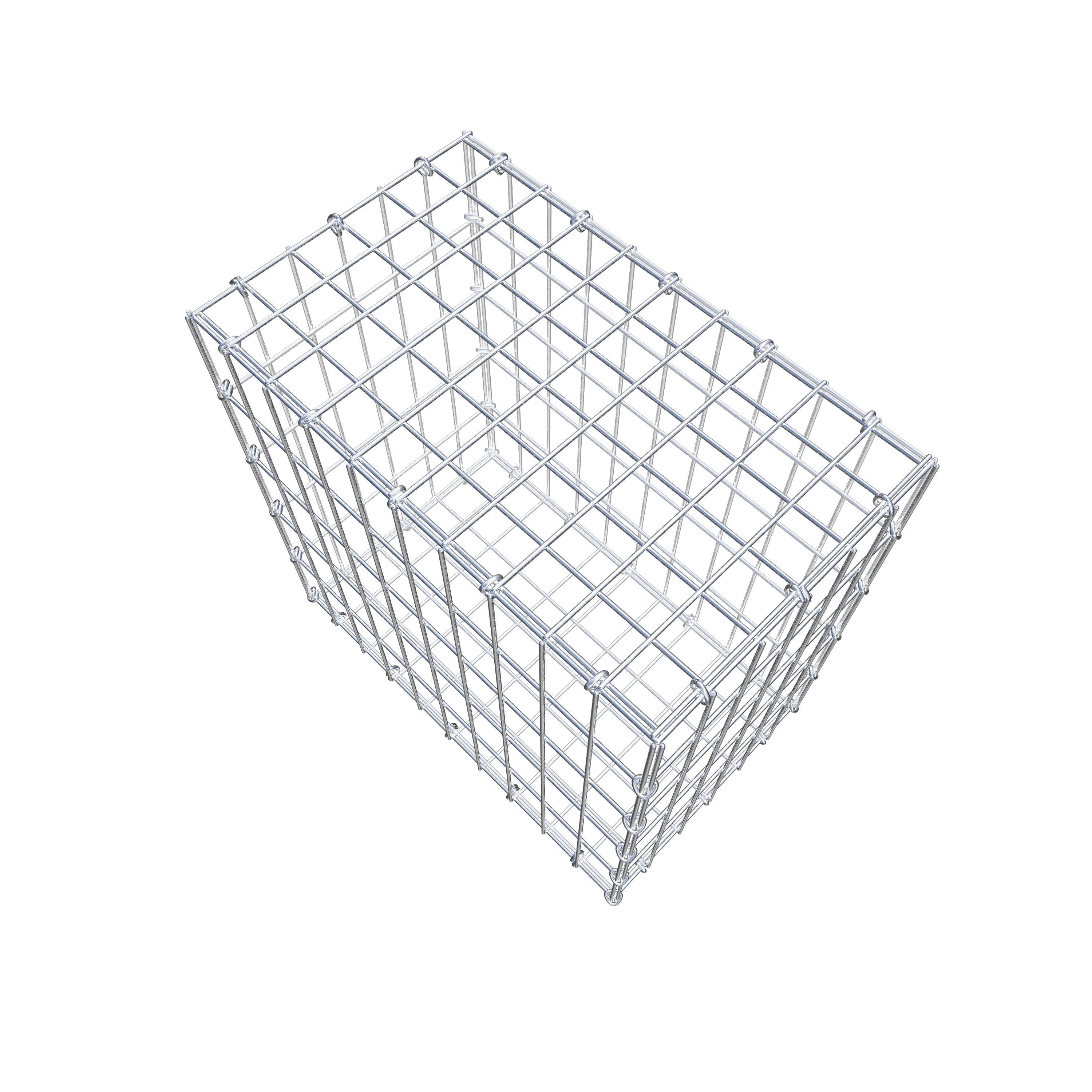 Gabion 50 cm x 50 cm x 30 cm (L x H x P), maille 5 cm x 10 cm, anneau en C