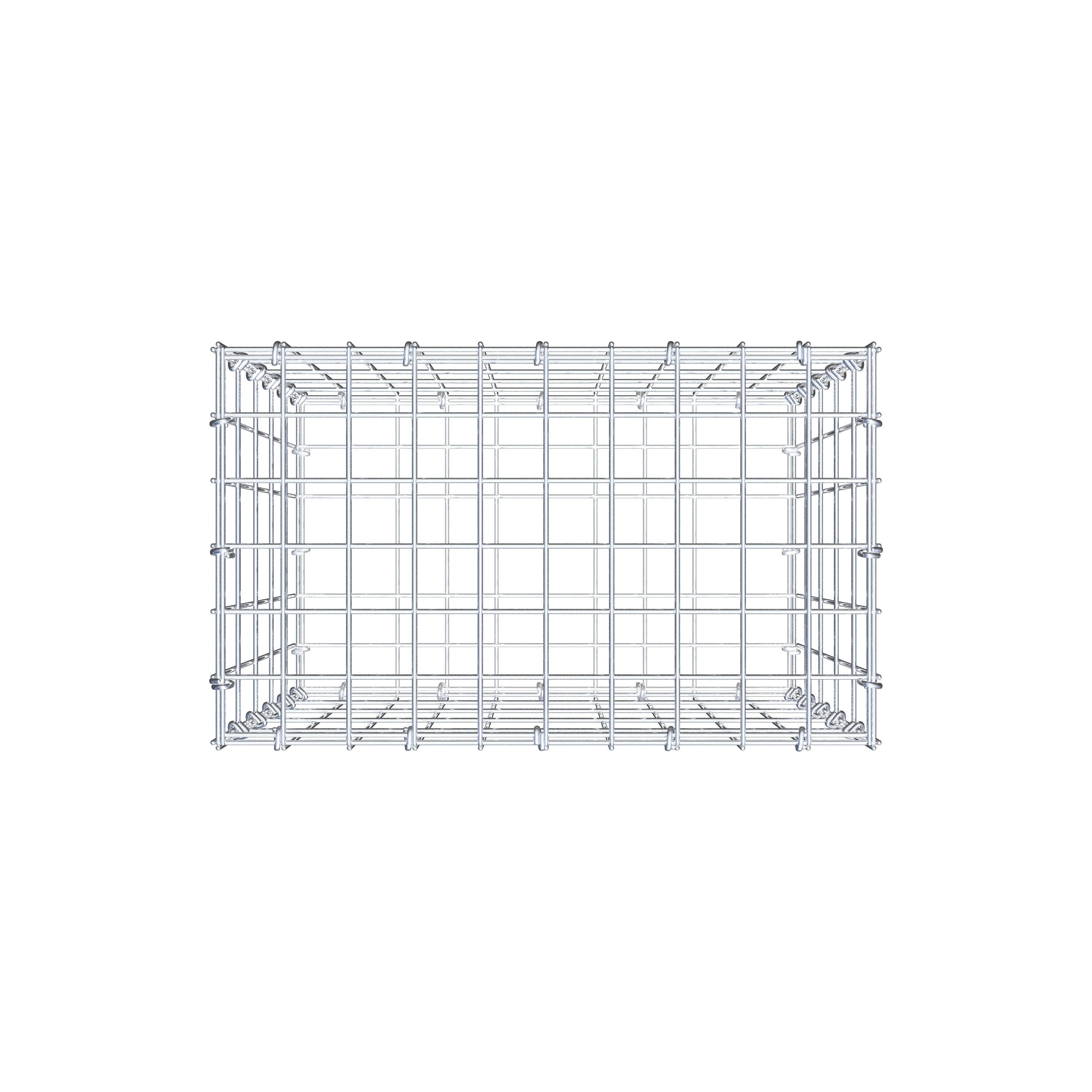 Gabion 50 cm x 50 cm x 30 cm (L x H x P), maille 5 cm x 10 cm, anneau en C