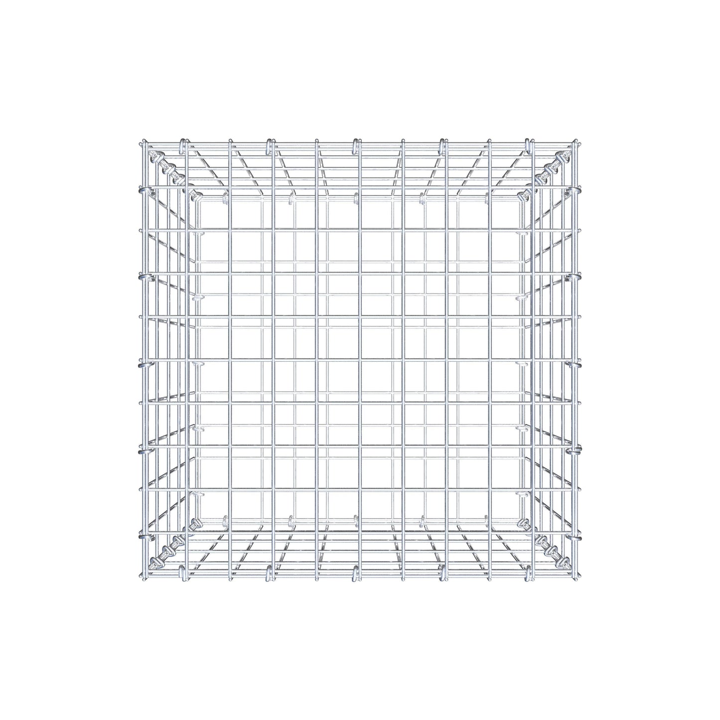 Gabion 50 cm x 50 cm x 50 cm (L x H x D), maskstorlek 5 cm x 10 cm, C-ring