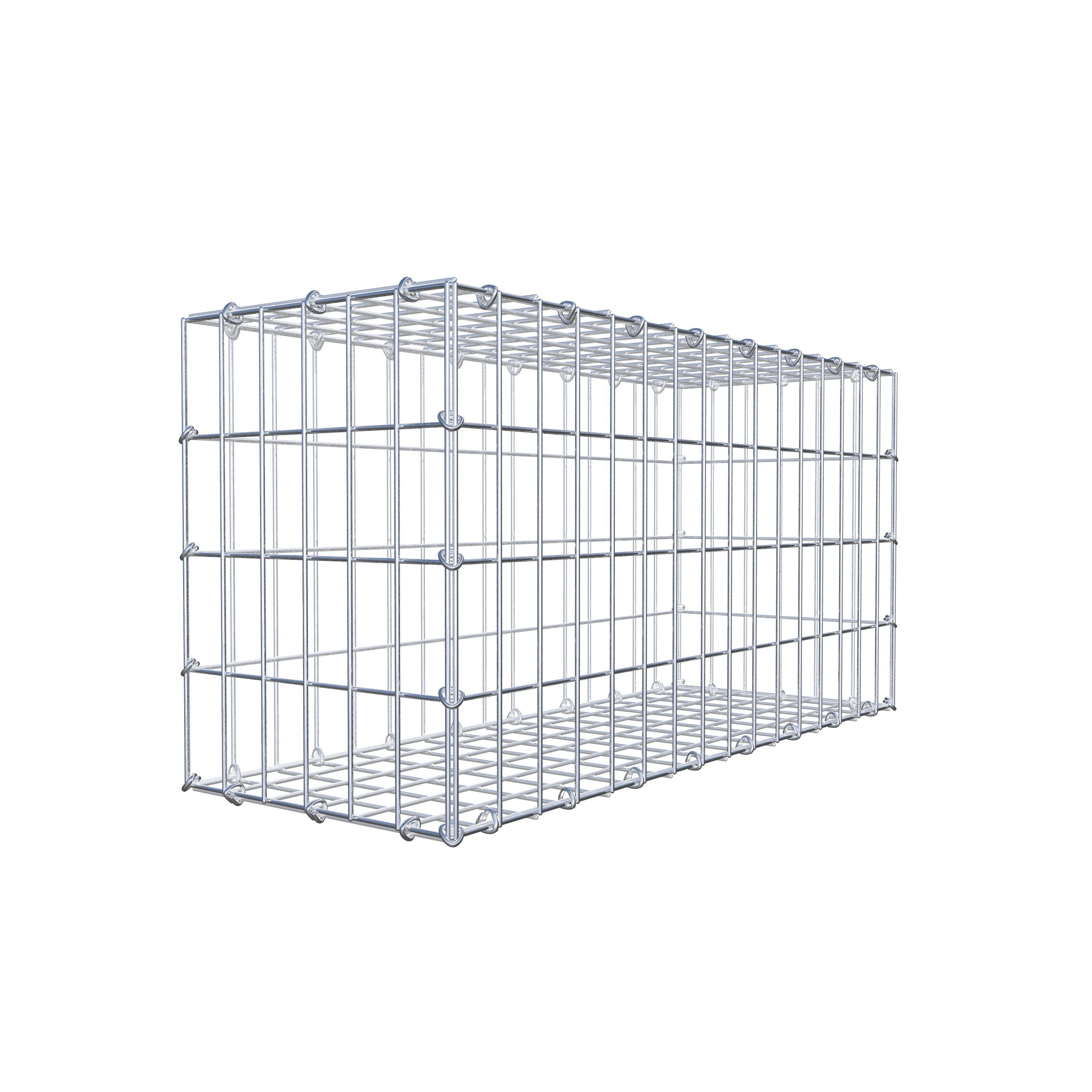 Gabion 80 cm x 40 cm x 30 cm (L x H x P), maille 5 cm x 10 cm, anneau en C