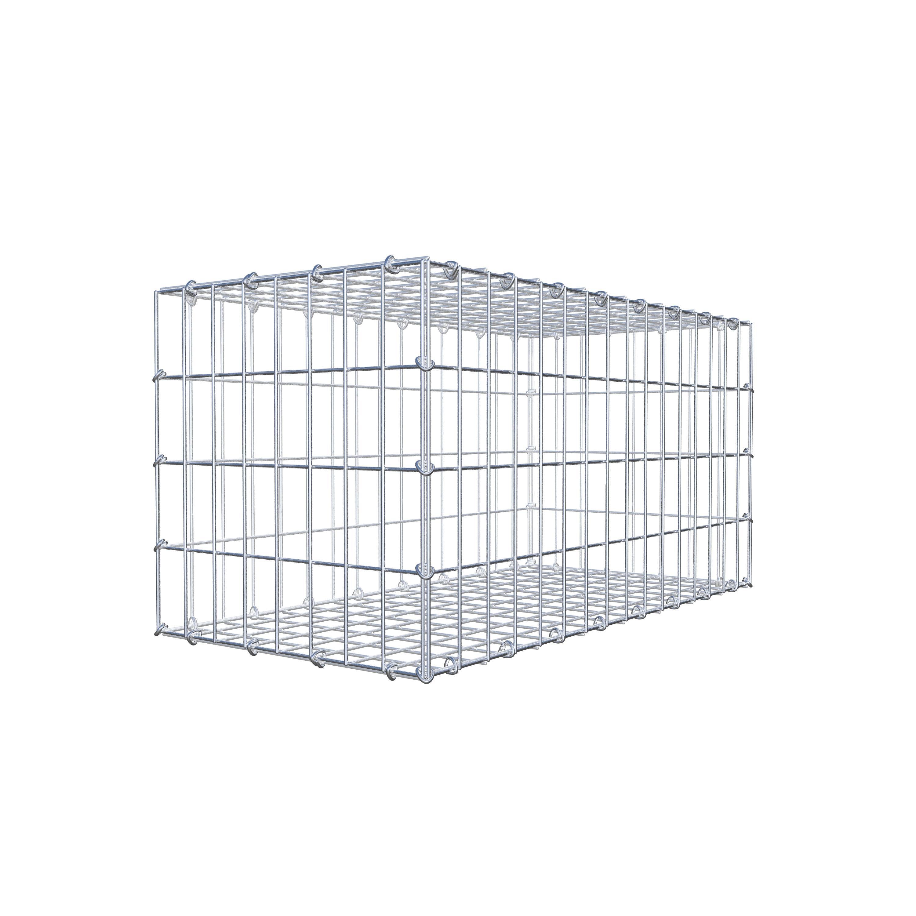 Gabion 80 cm x 40 cm x 40 cm (L x H x P), maille 5 cm x 10 cm, anneau en C