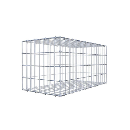 Gabion 80 cm x 40 cm x 40 cm (L x H x P), mailles 5 cm x 10 cm, anneau en C